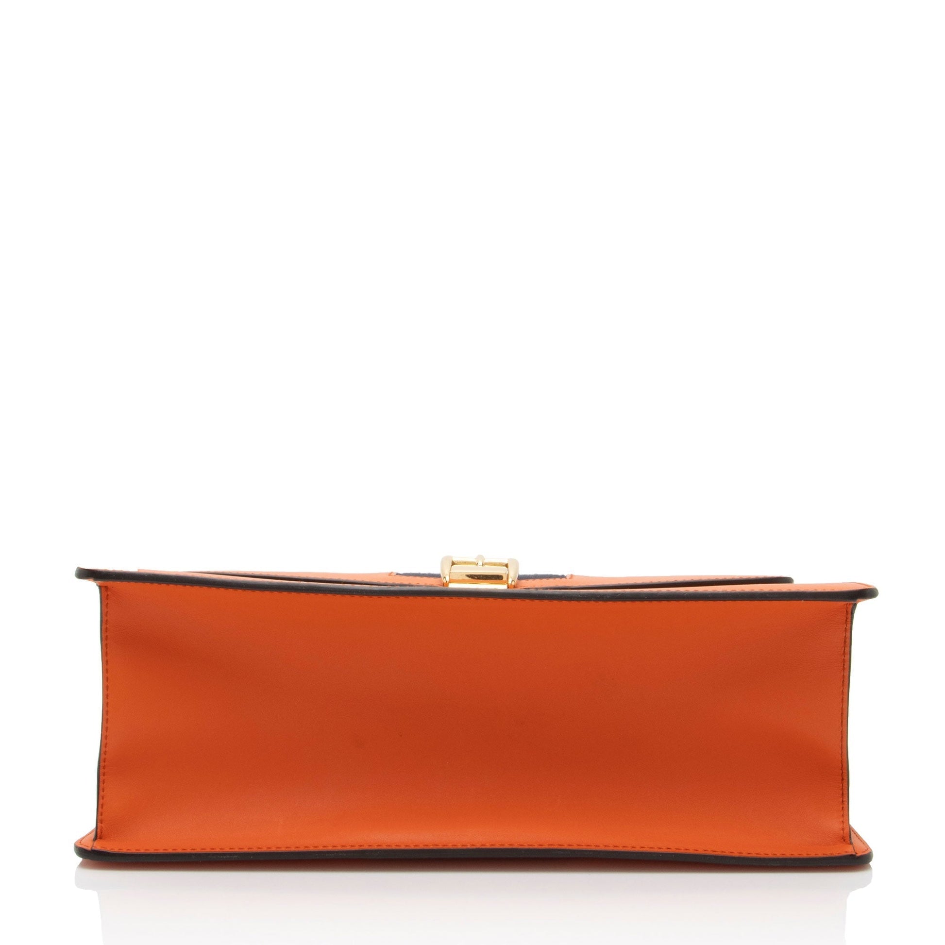 Gucci Nylon Leather Top Handle Shoulder Bag