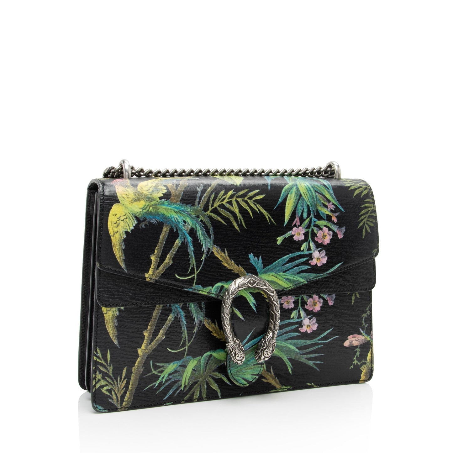 Gucci Leather Canvas Shoulder Bag