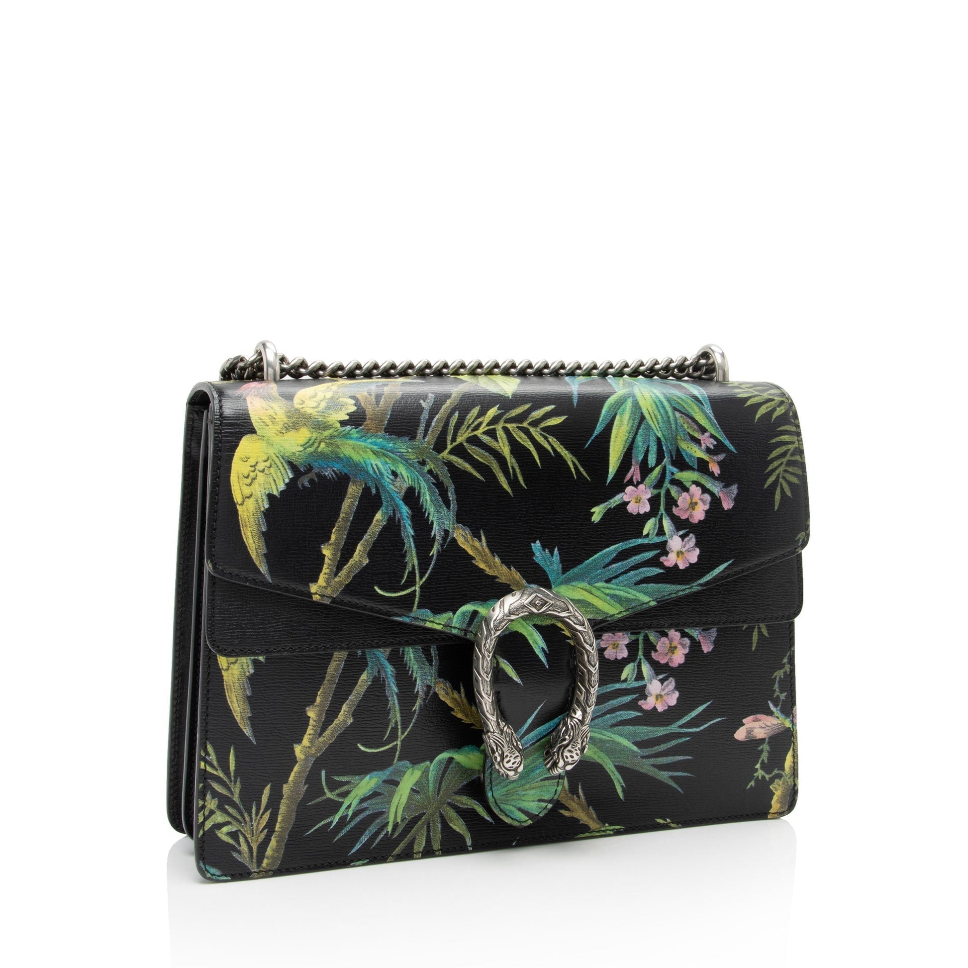 Gucci Leather Canvas Shoulder Bag
