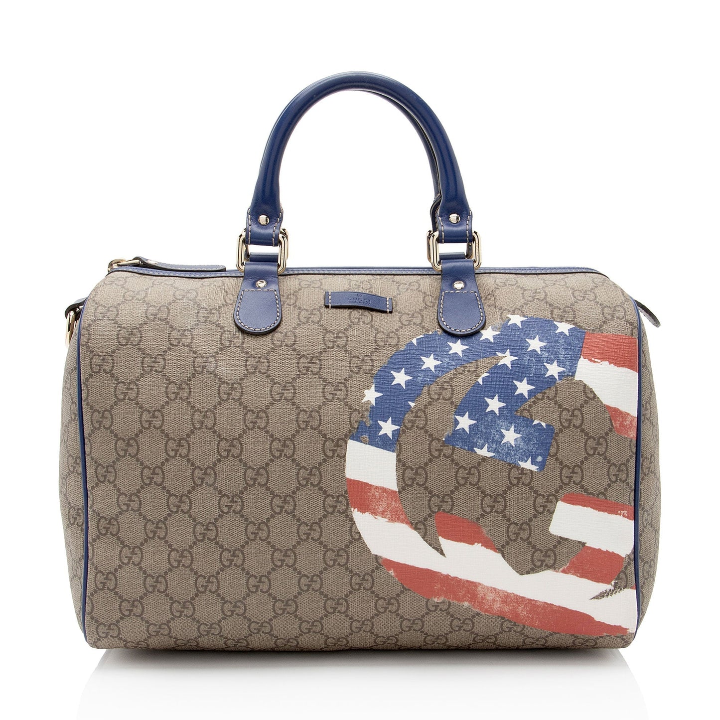 Gucci Leather Canvas Handbag