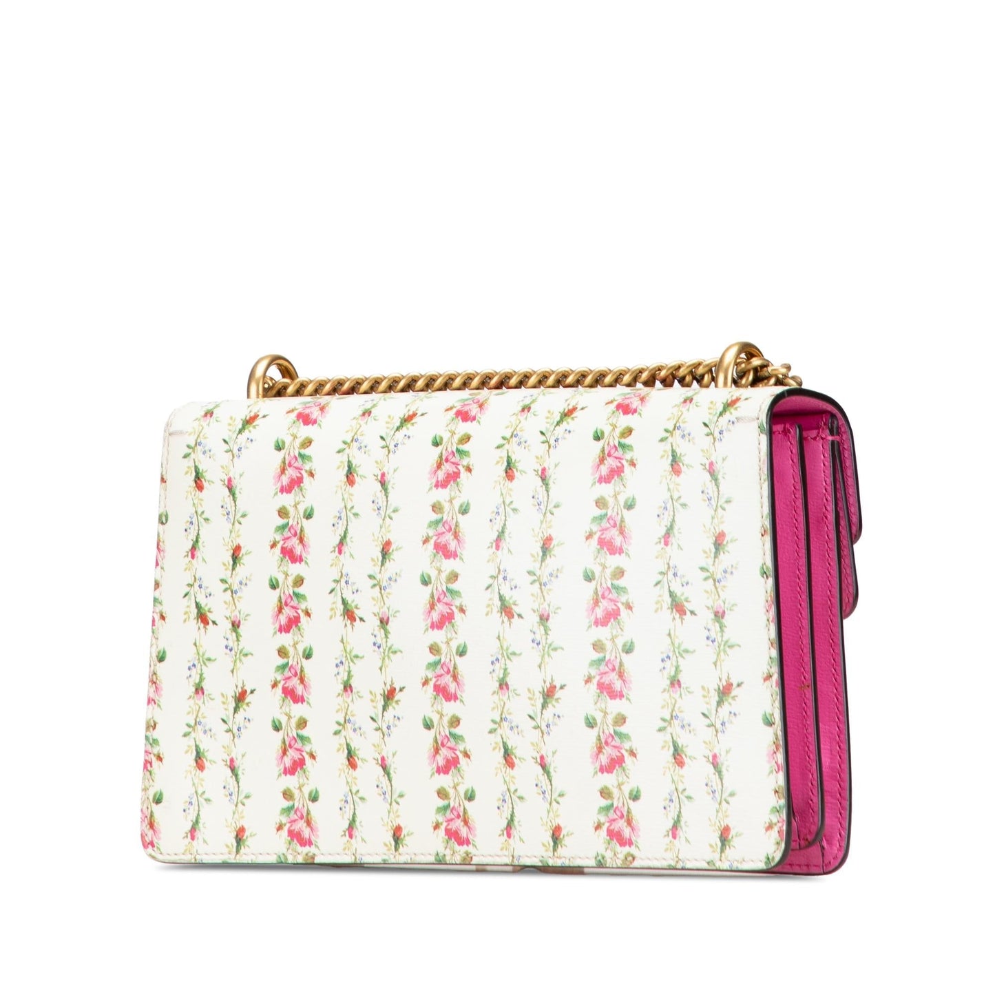 Gucci Limited Edition Small Calfskin Floral Print Dionysus Shoulder Bag
