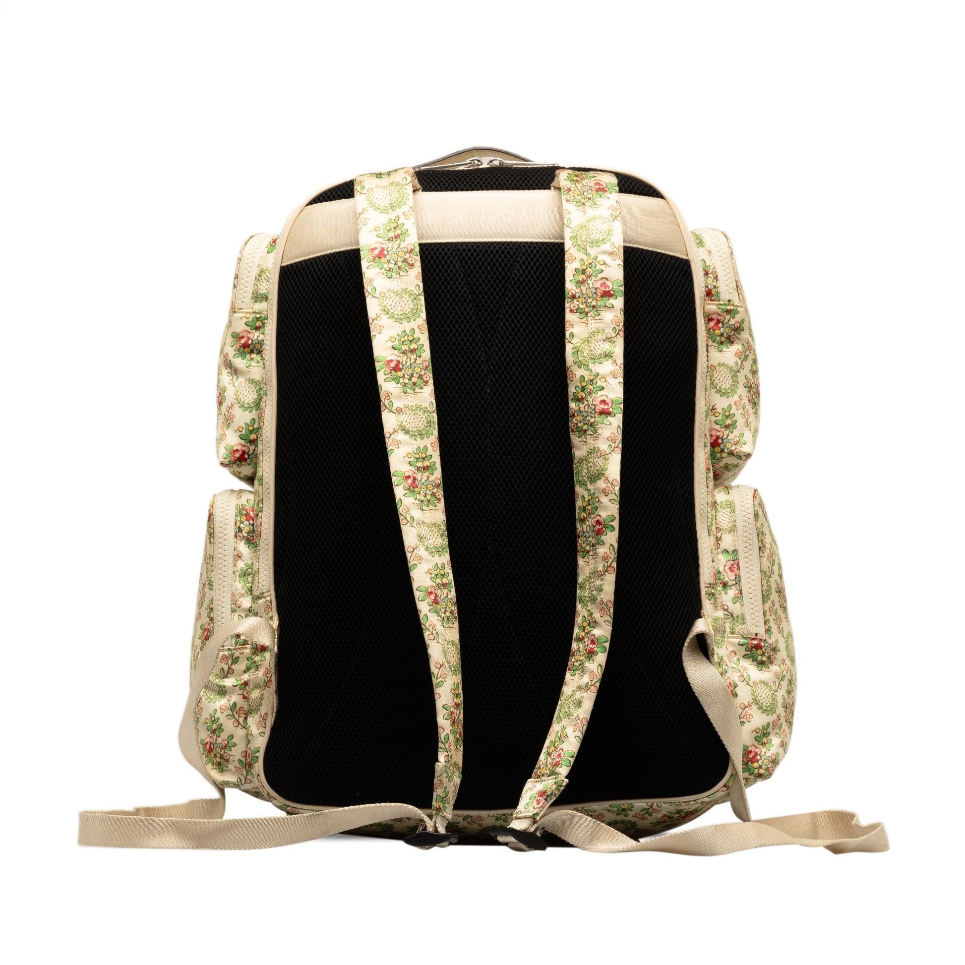 Gucci MLB Floral Satin NY Yankees Patch Backpack (SHG-ykawMM)