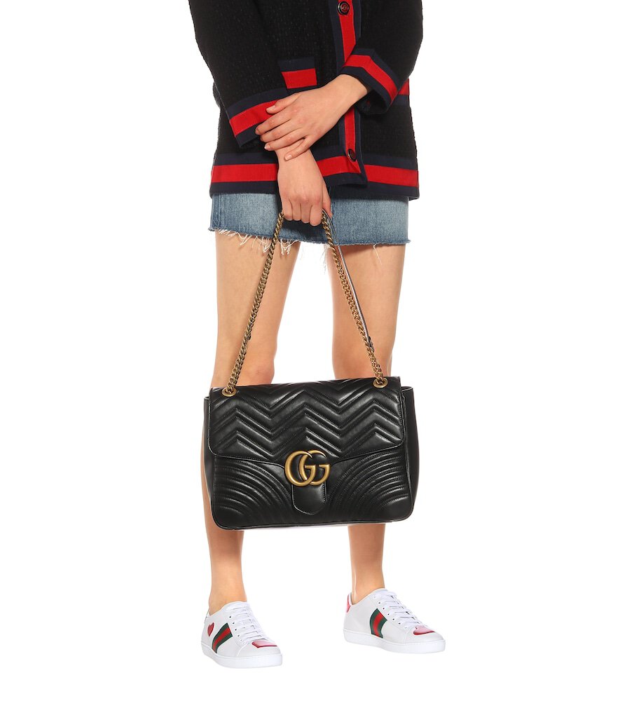 Gucci Caro Quilted Leather Shoulder Bag