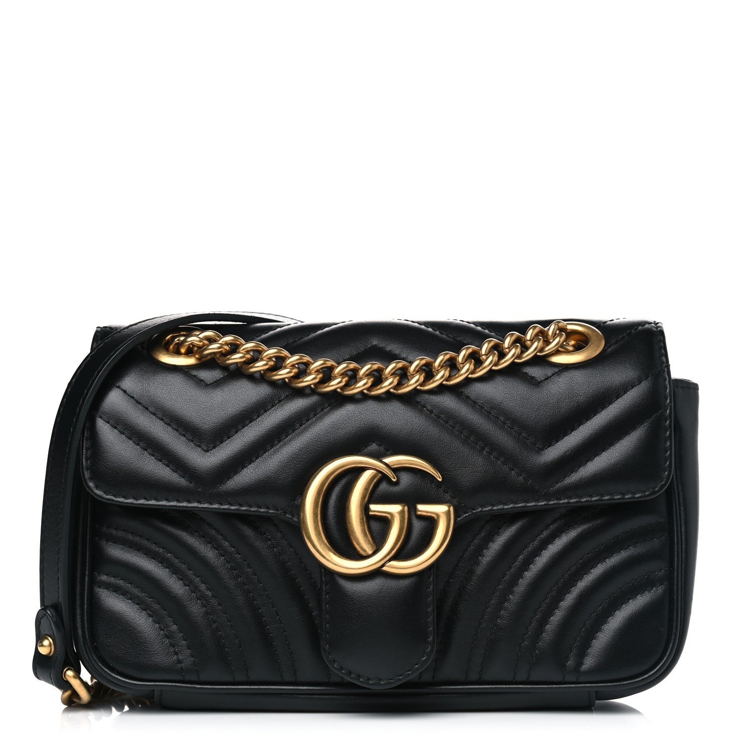Gucci Caro Chain Leather Shoulder Bag