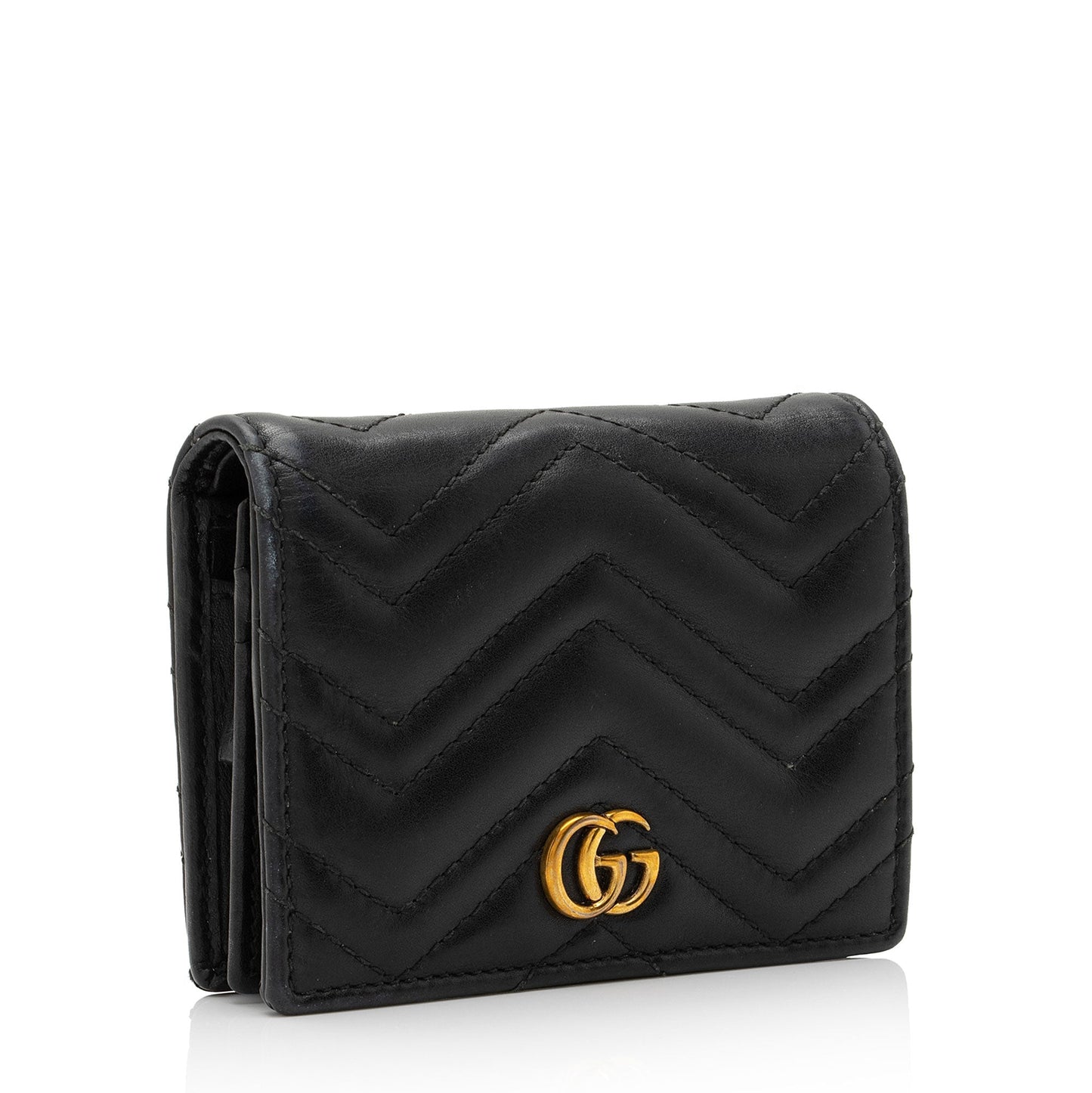 Gucci Matelasse GG Marmont Card Case Wallet (SHF-otkUtR)