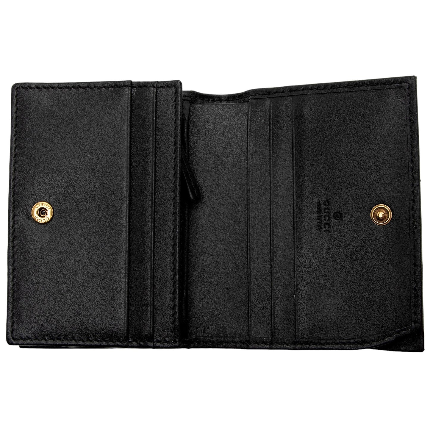 Gucci Matelasse Leather GG Marmont Card Case (SHF-AcctXE)
