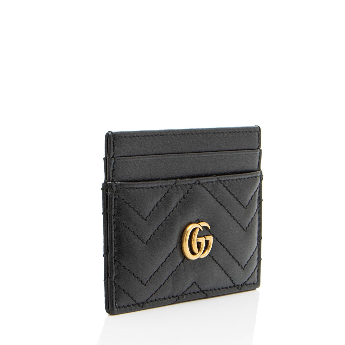 Gucci Matelasse Leather GG Marmont Card Case