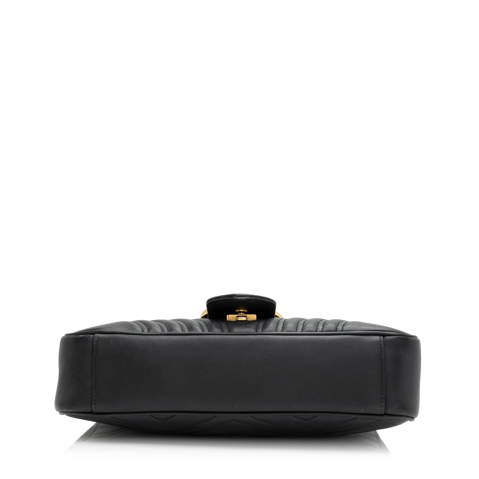 Gucci Matelasse Leather GG Marmont Medium Shoulder Bag (SHF-23834)