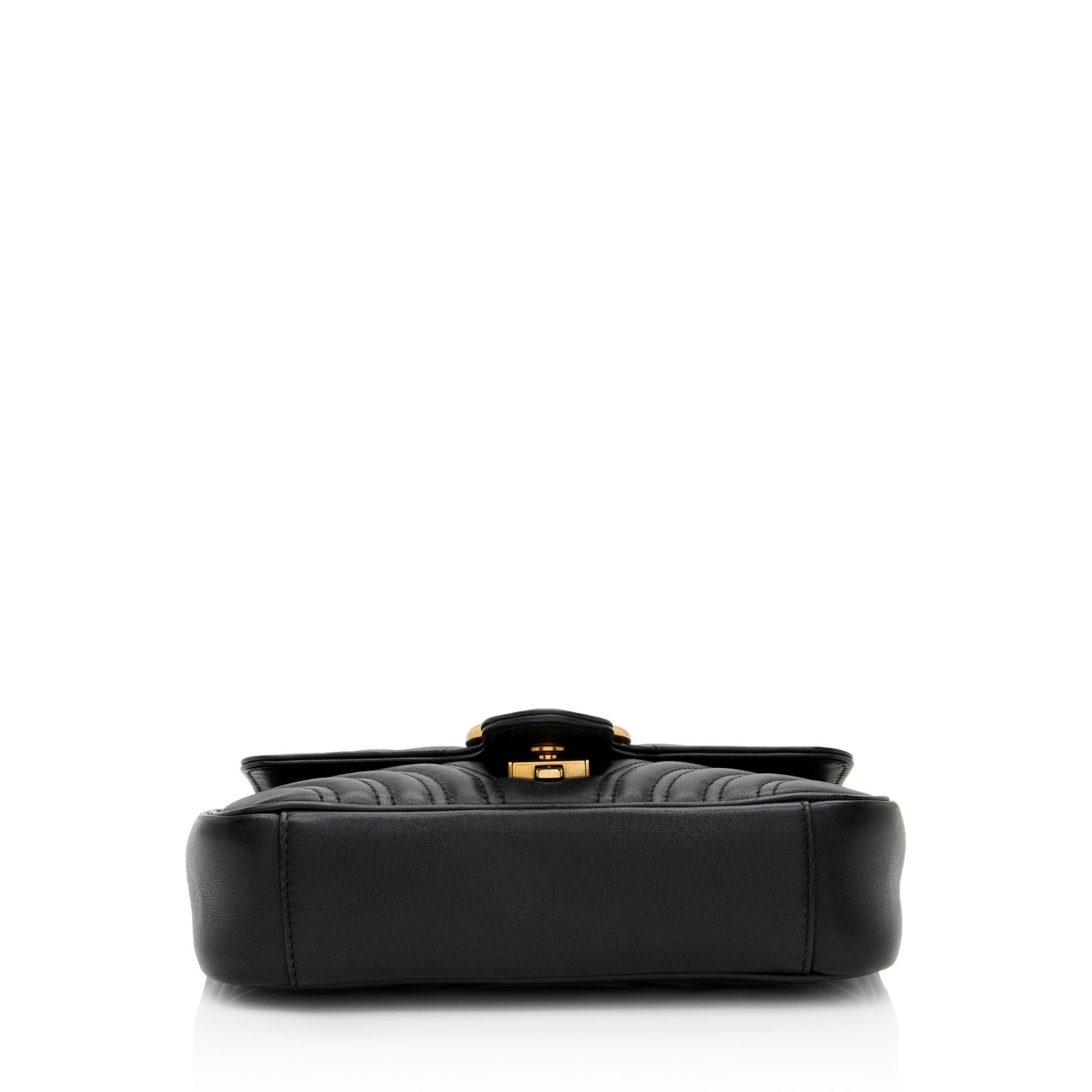Gucci Matelasse Leather GG Marmont Small Flap Bag