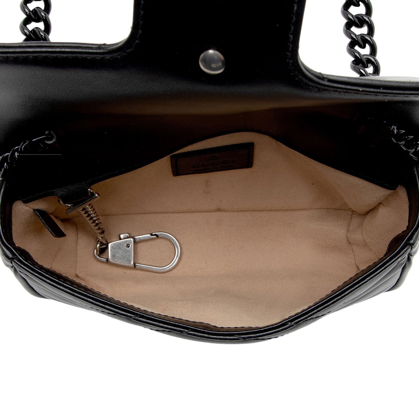 Gucci Matelasse Leather GG Marmont Monochrome Belt Bag (SHF-2itioi)