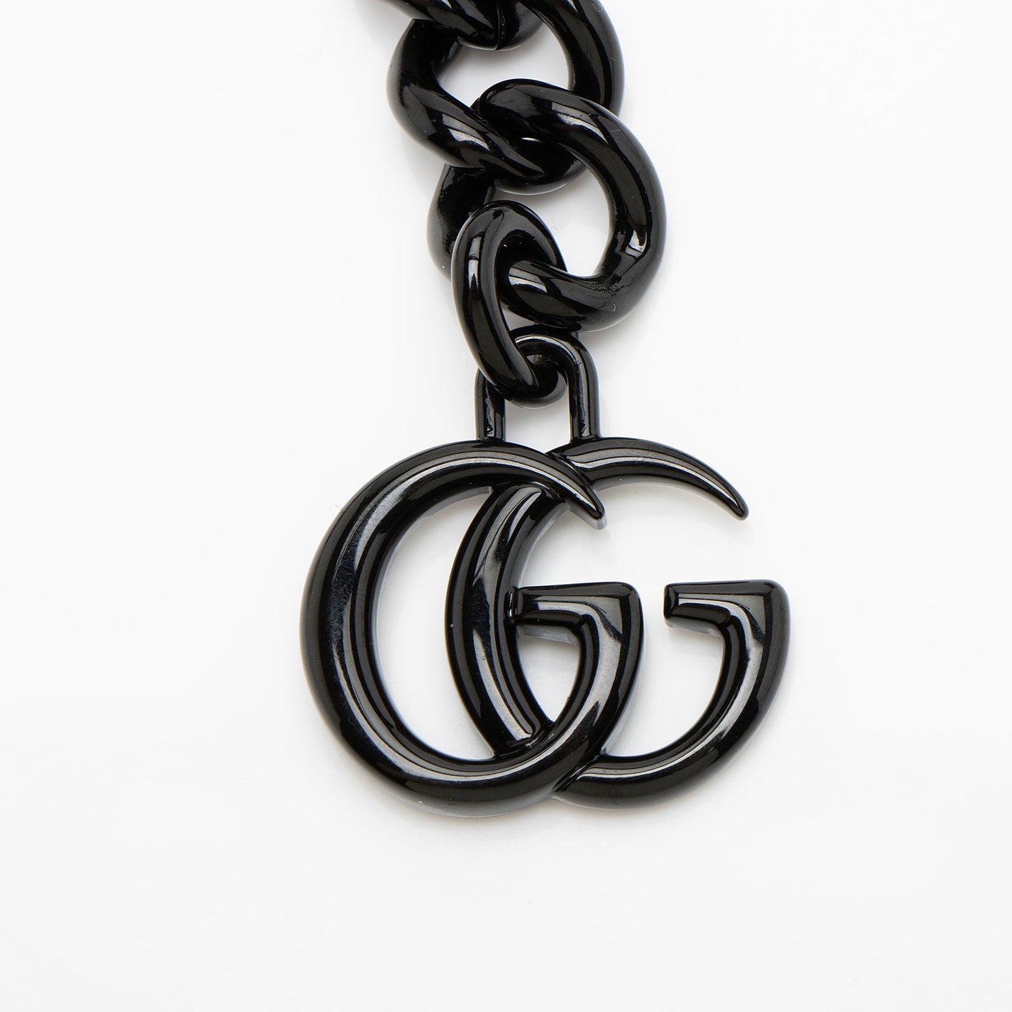 Gucci Matelasse Leather GG Marmont Monochrome Square Chain Belt Bag