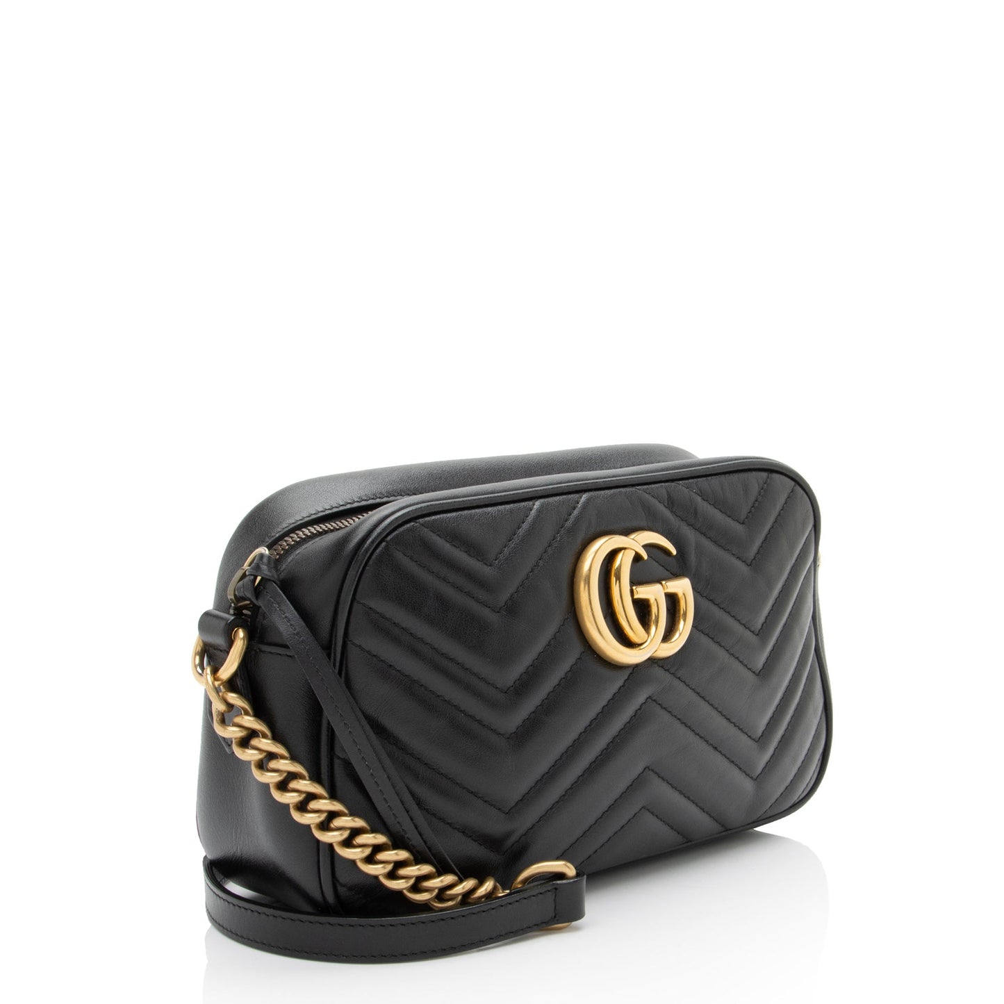 Gucci Matelasse Leather GG Marmont Small Camera Bag