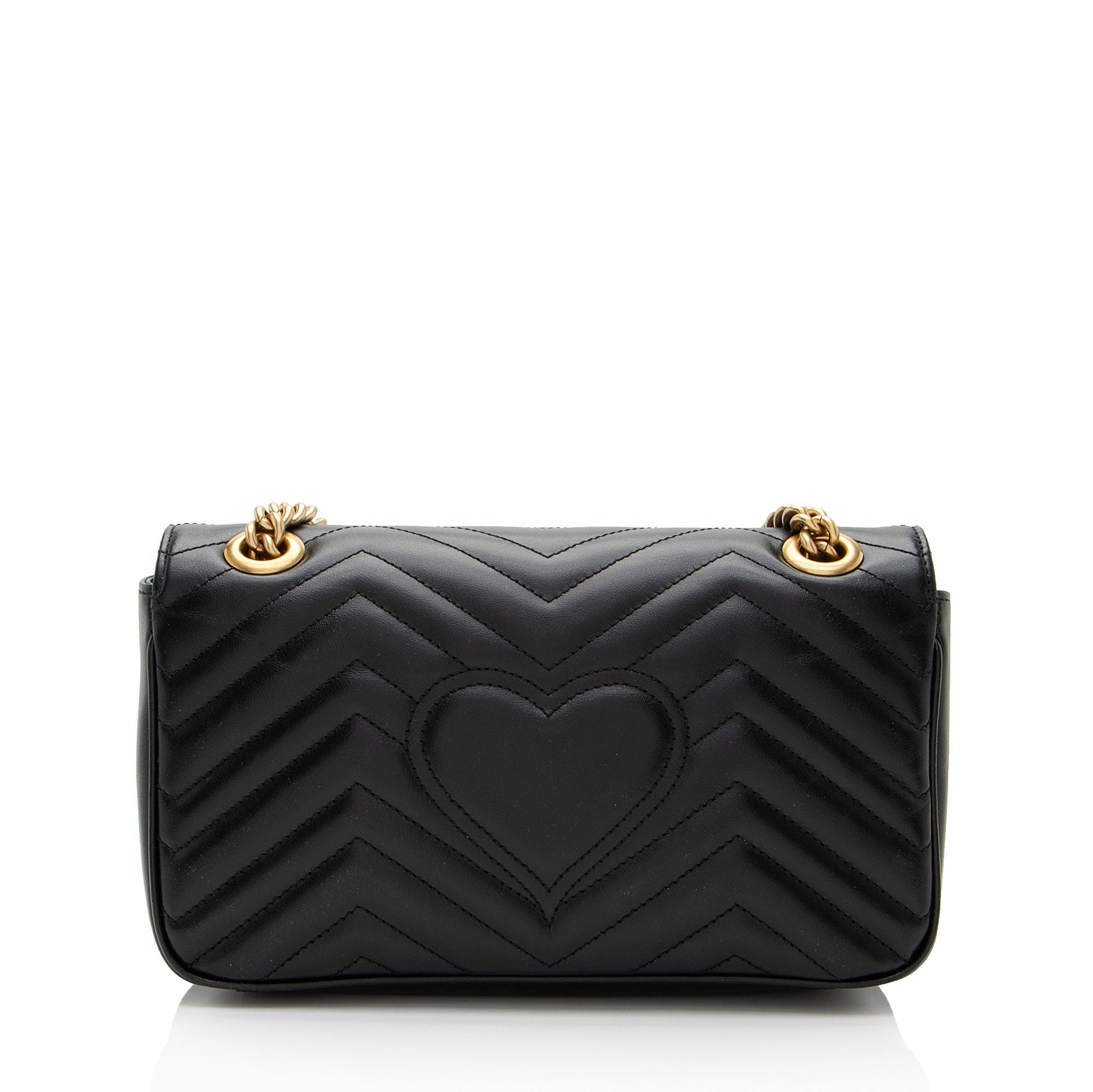 Gucci Matelasse Leather GG Marmont Small Flap Bag (SHF-gHIYfO)