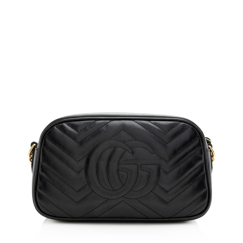 Gucci Matelasse Leather GG Marmont Small Shoulder Bag (SHF-20150)