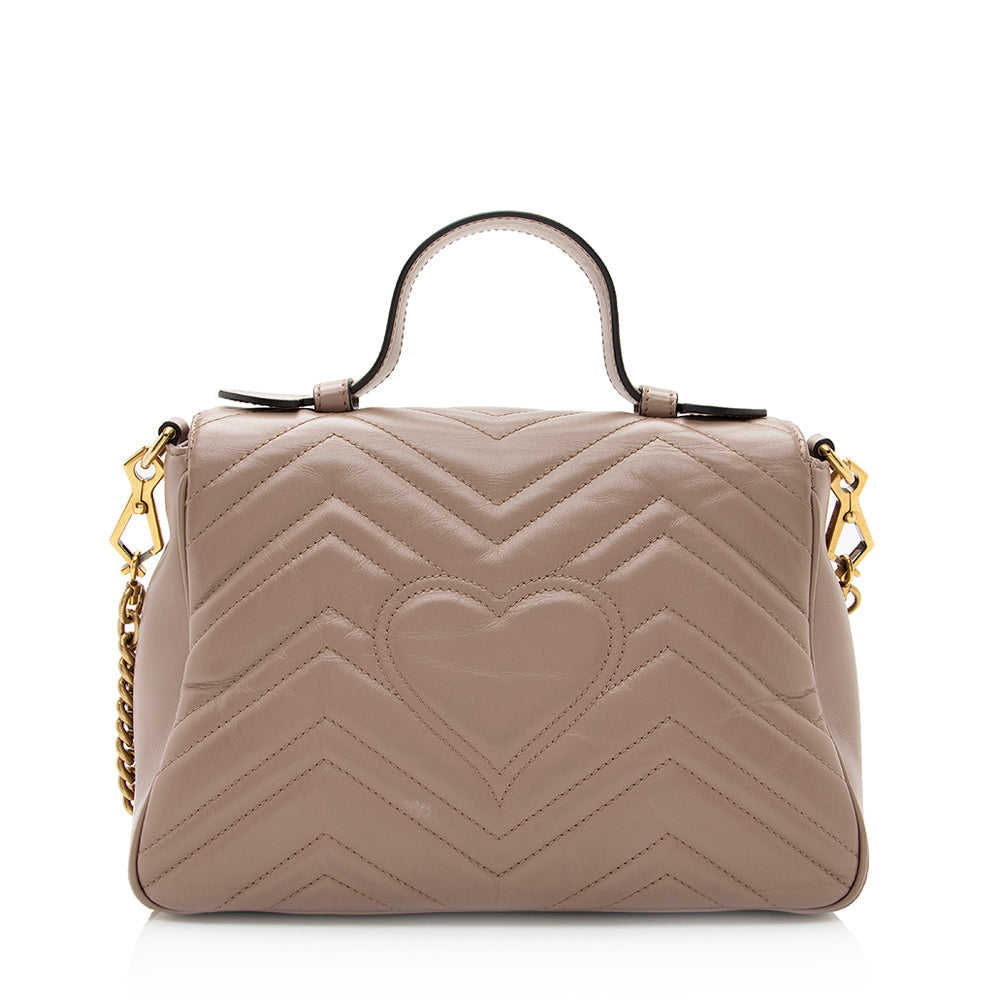 Gucci Leather Top Handle Crossbody