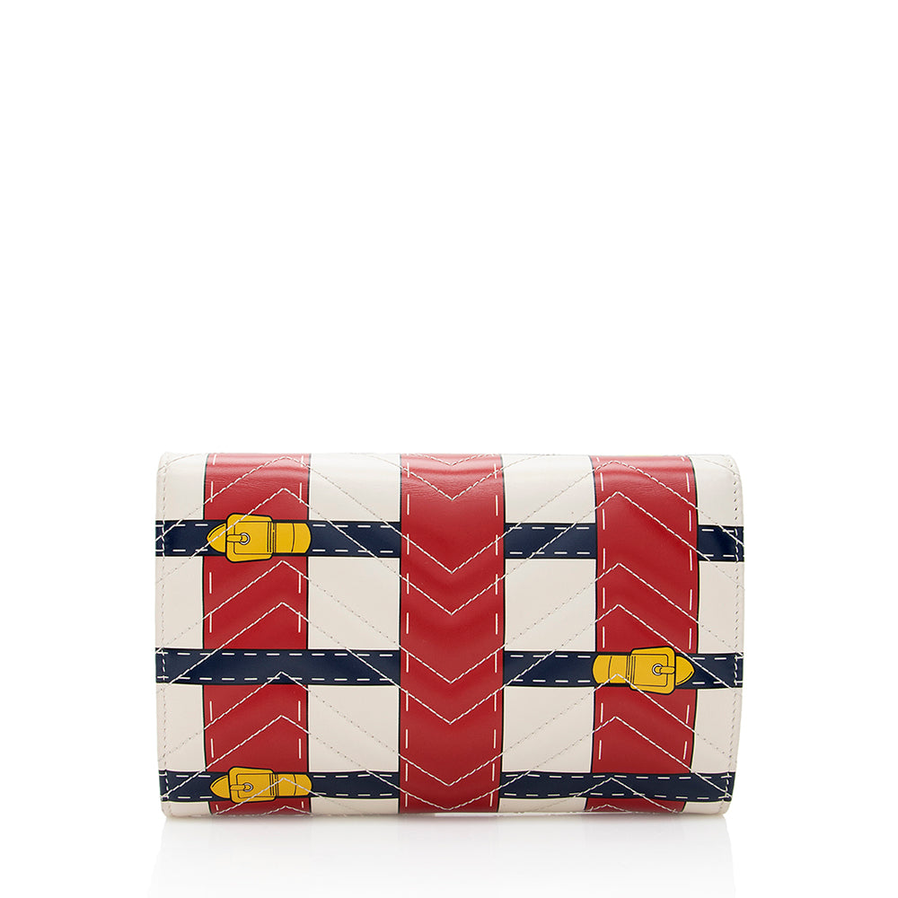 Gucci GG Marmont Leather Chain Crossbody Style 3