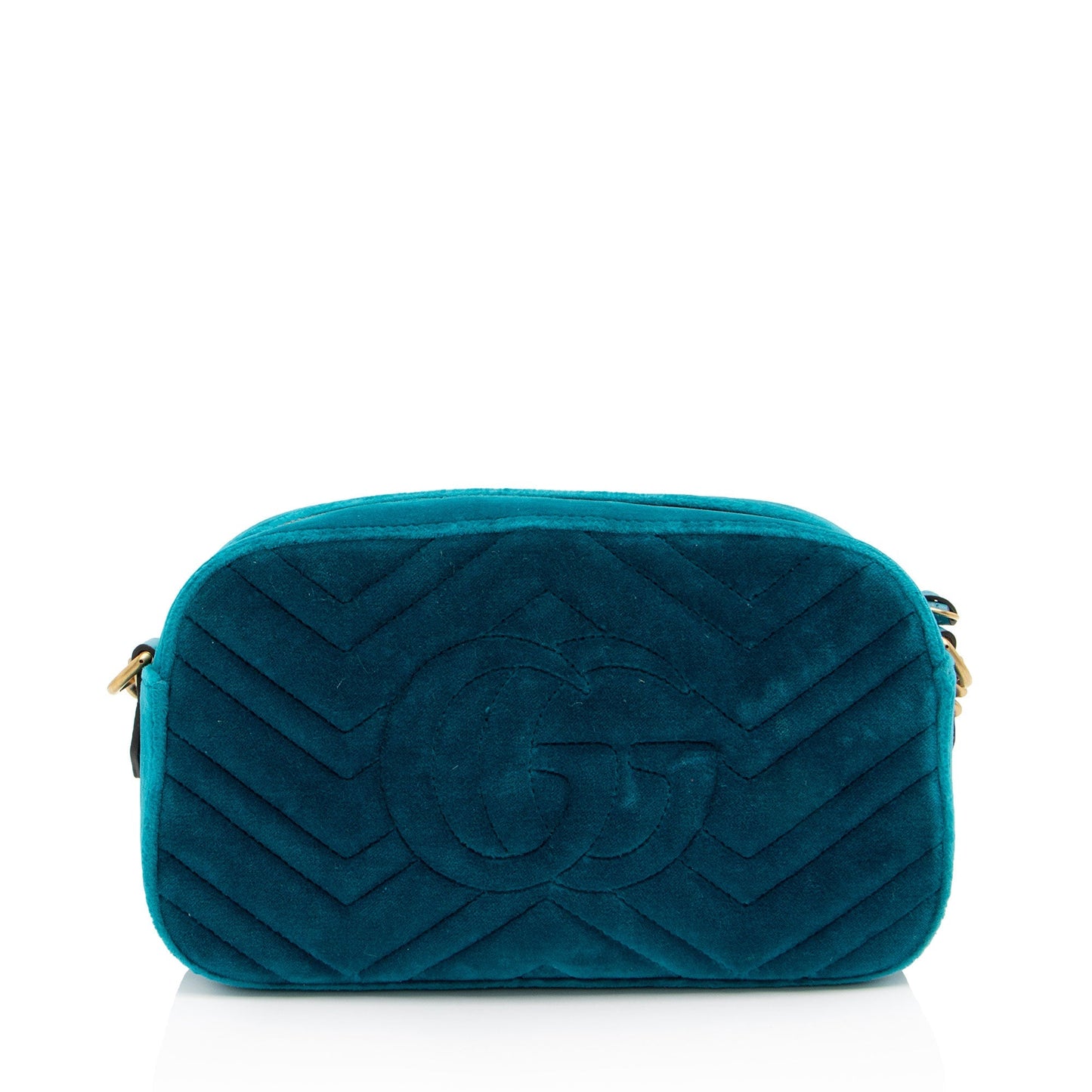 Gucci Matelasse Velvet GG Marmont Small Shoulder Bag (SHF-YA81zd)