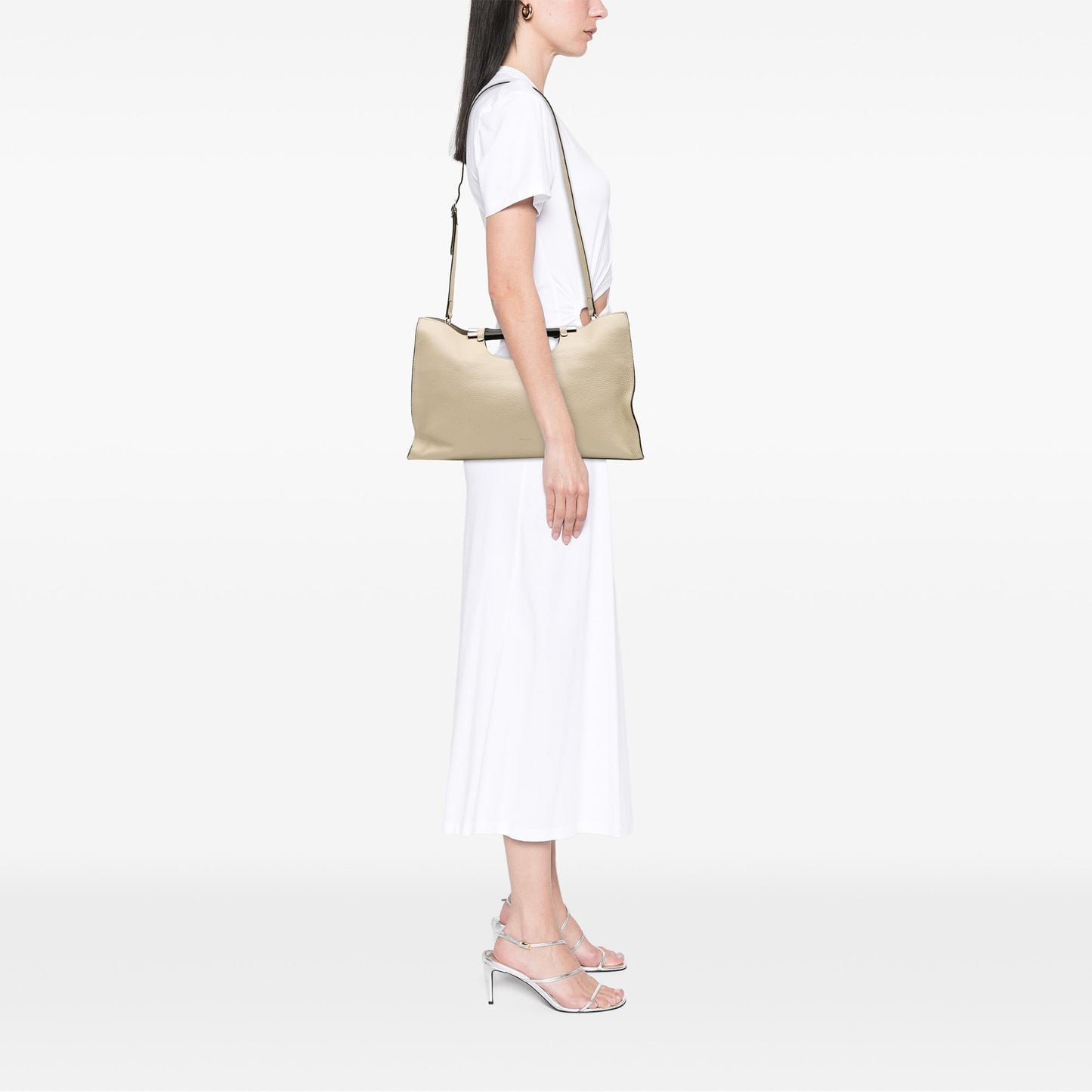 Gucci Medium Calfskin Bamboo Daily Shopper Satchel