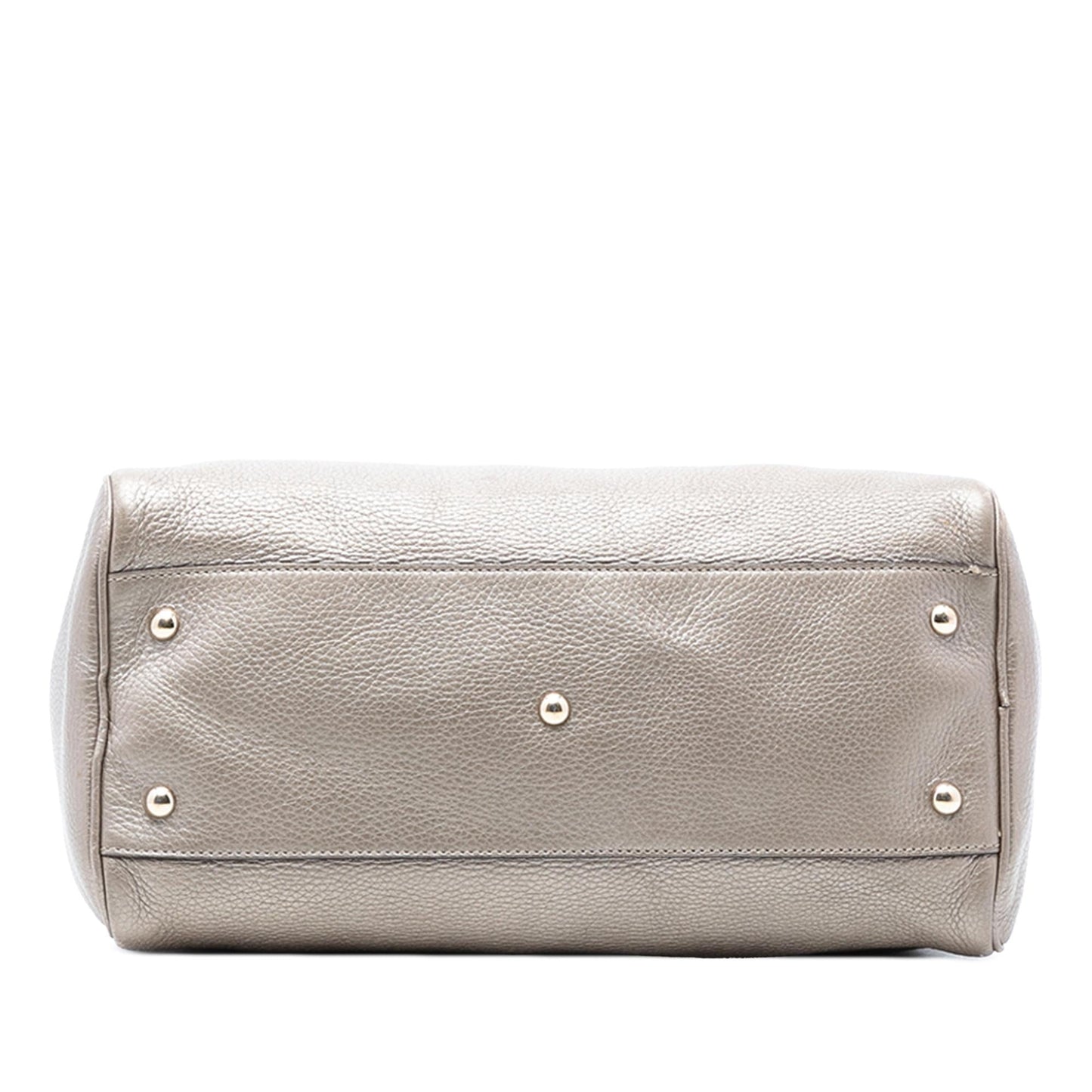Gucci Medium Calfskin Bamboo Shopper Boston Bag