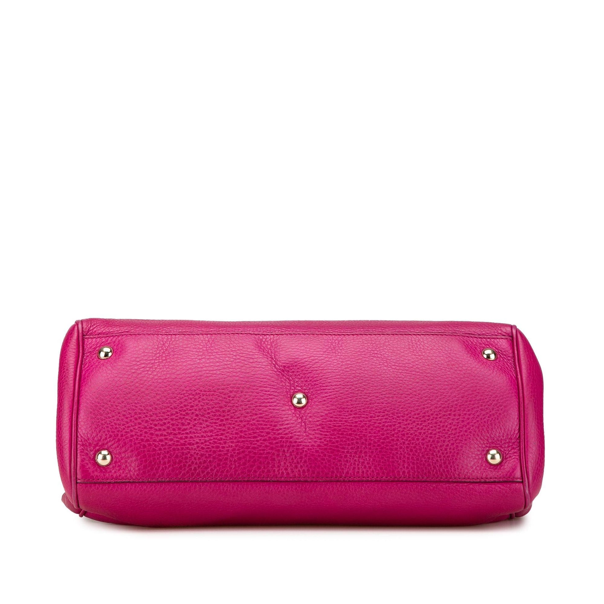 Gucci Medium Calfskin Bamboo Shopper Satchel