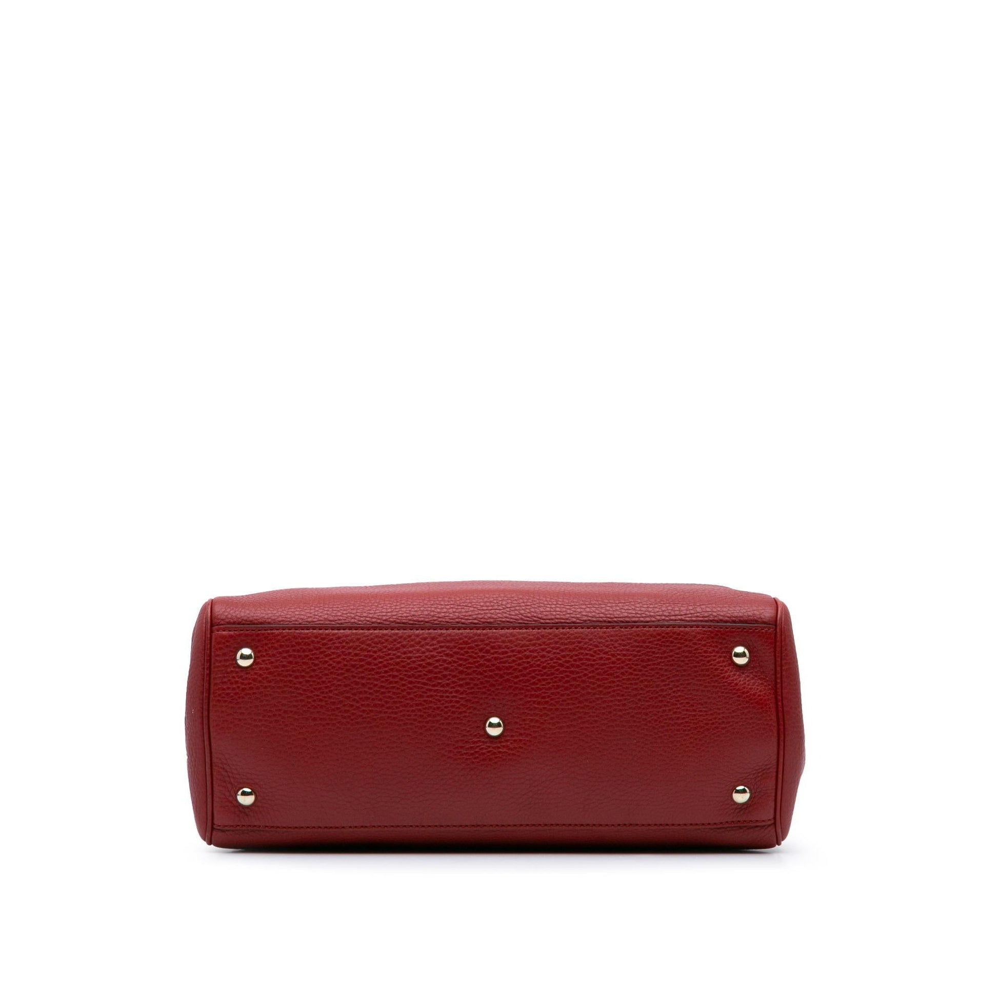 Gucci Medium Calfskin Bamboo Shopper Satchel