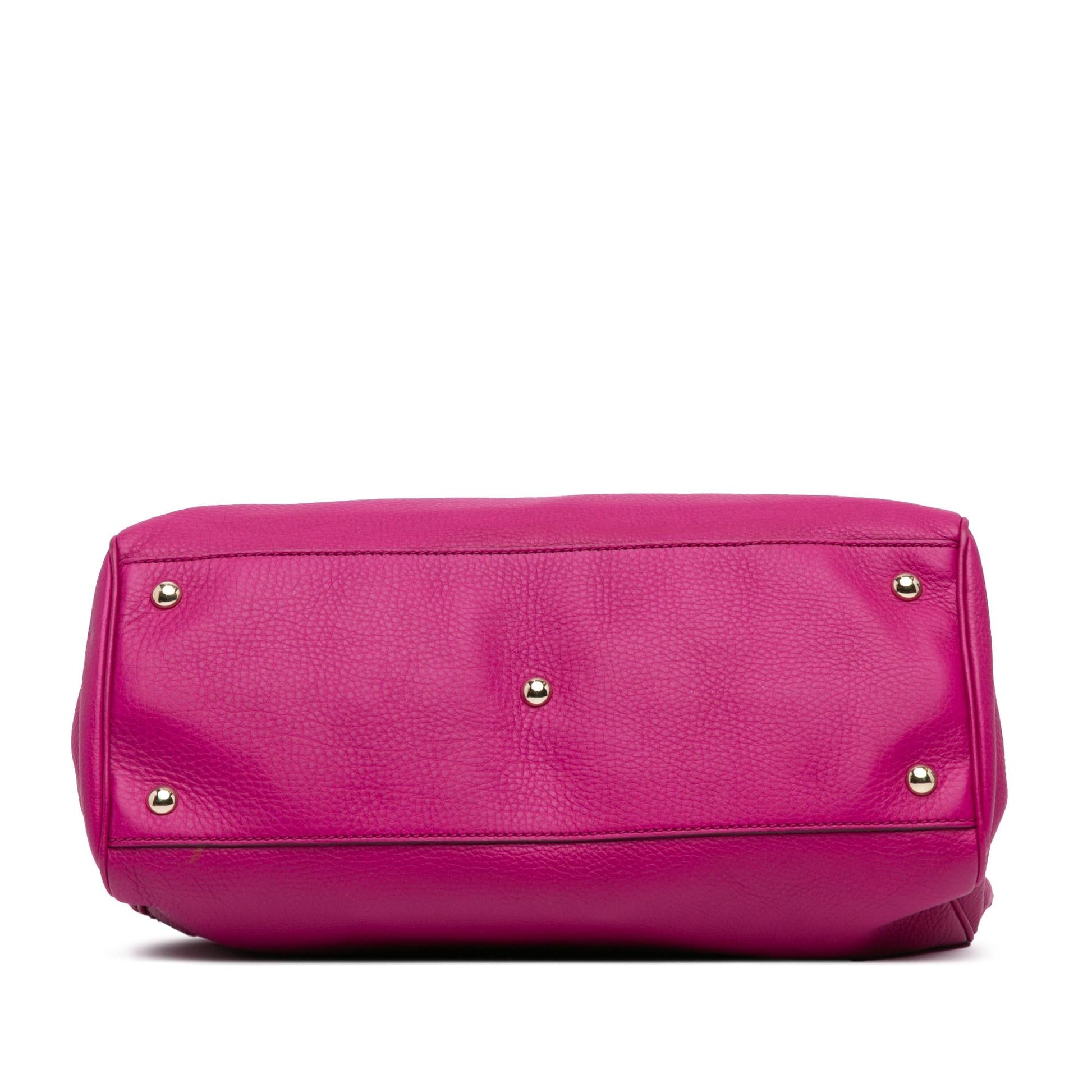 Gucci Medium Calfskin Bamboo Shopper Satchel
