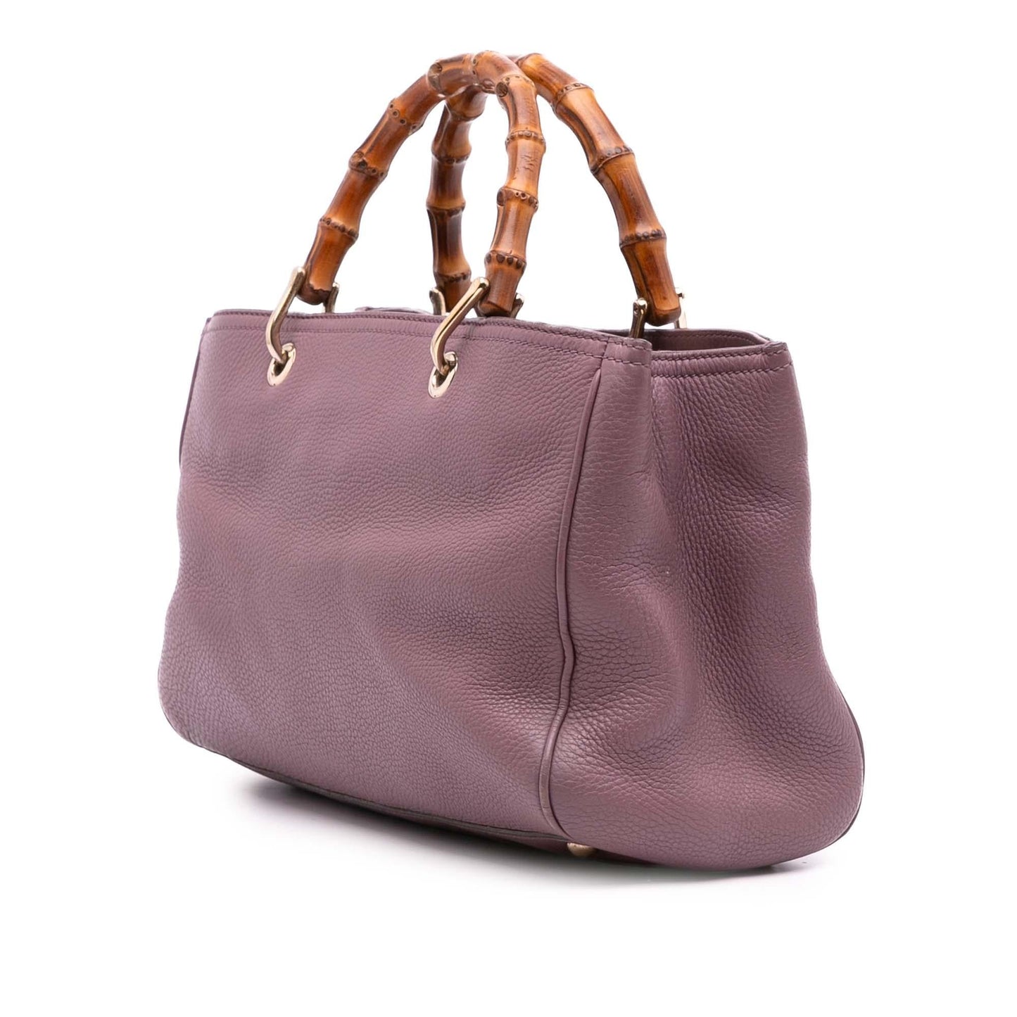 Gucci Medium Calfskin Bamboo Shopper Satchel