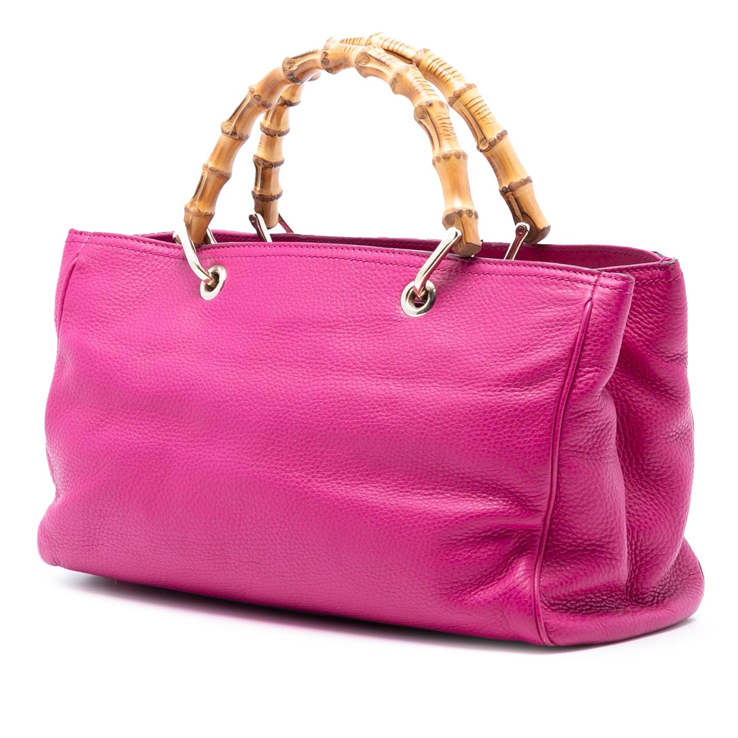 Gucci Medium Calfskin Bamboo Shopper Satchel