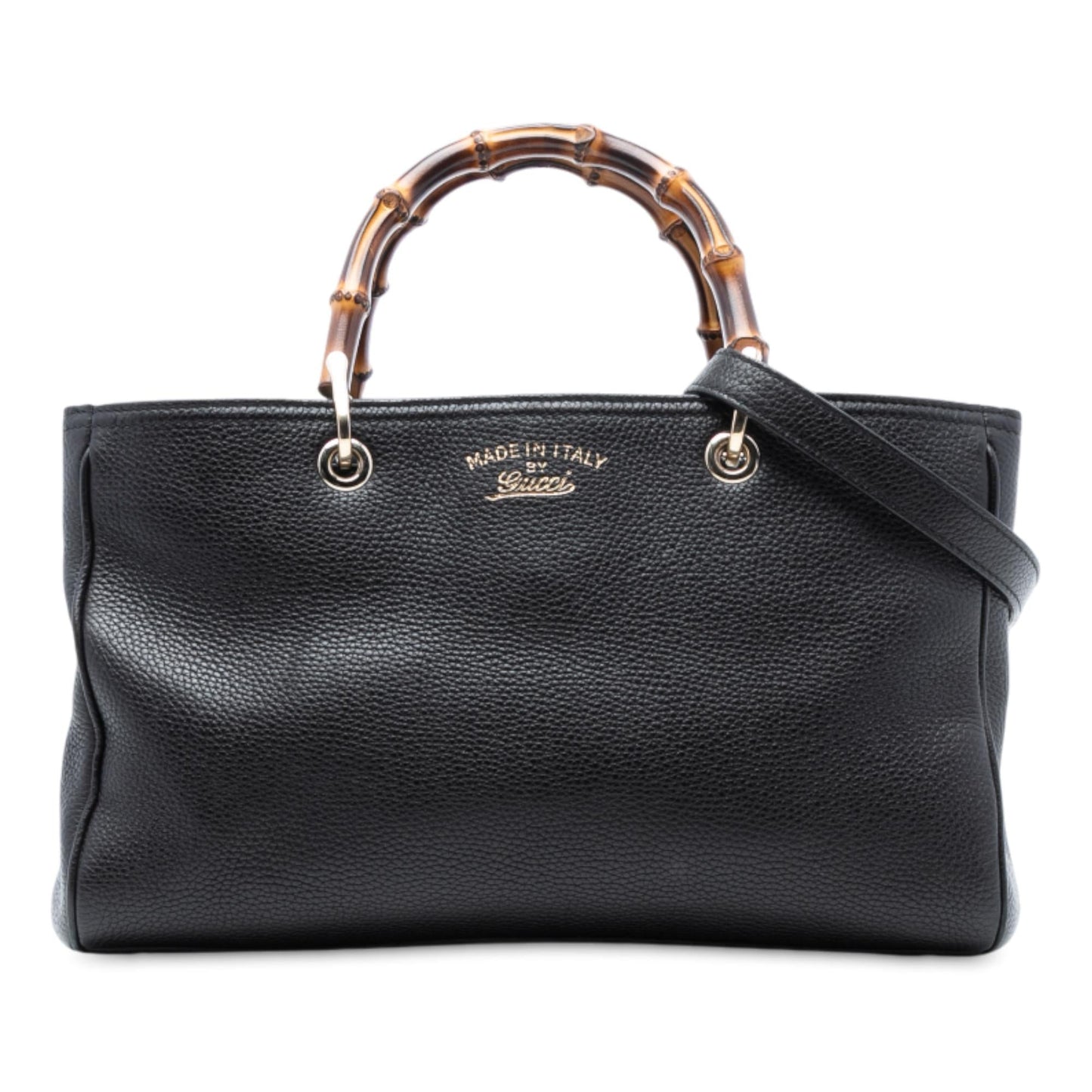 Gucci Medium Calfskin Bamboo Shopper Satchel