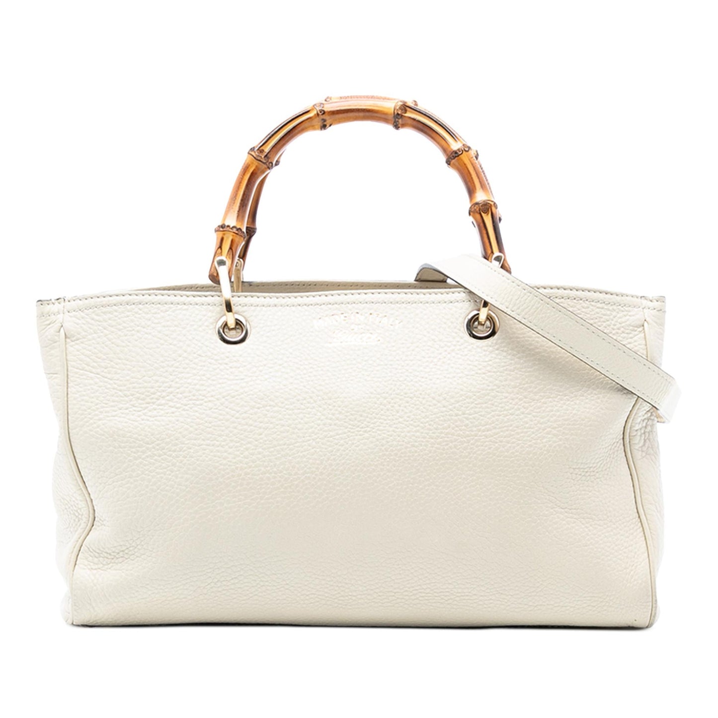 Gucci Medium Calfskin Bamboo Shopper Satchel