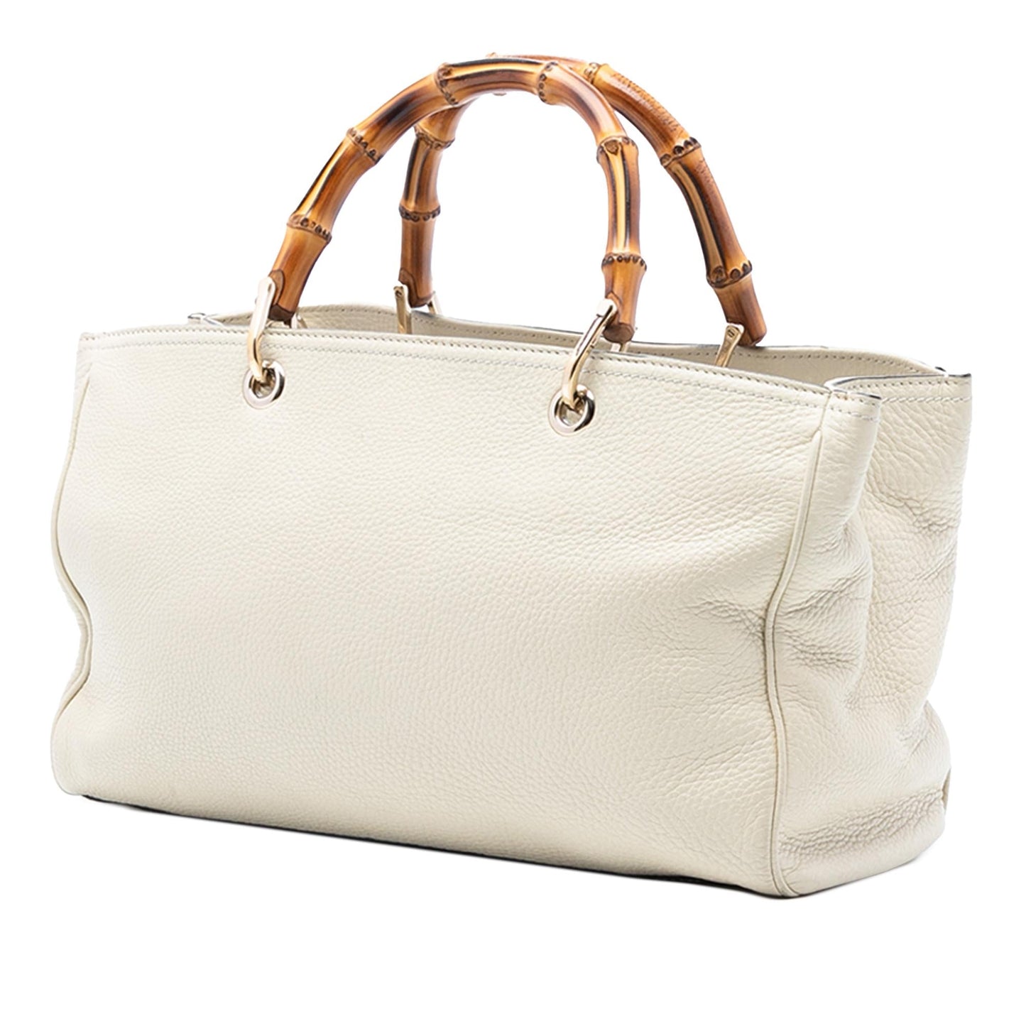 Gucci Medium Calfskin Bamboo Shopper Satchel