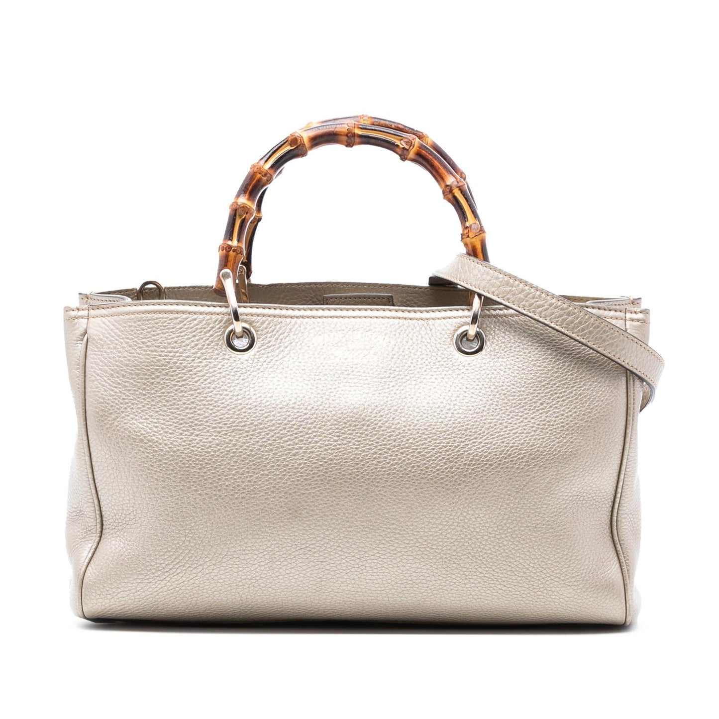 Gucci Medium Calfskin Bamboo Shopper Satchel