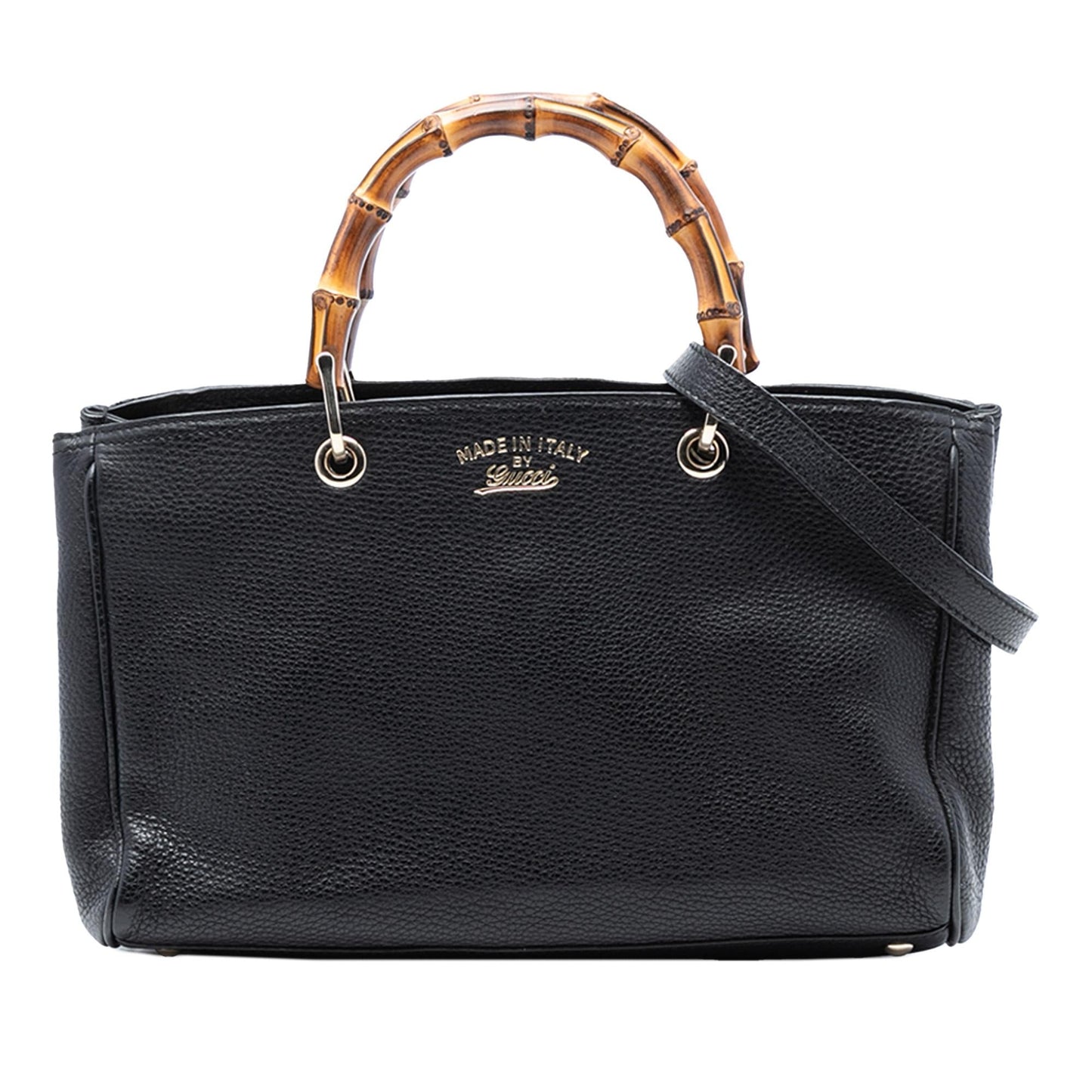 Gucci Medium Calfskin Bamboo Shopper Satchel