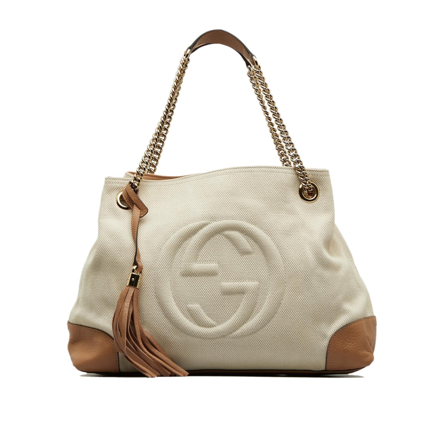Gucci Chain Canvas Tote