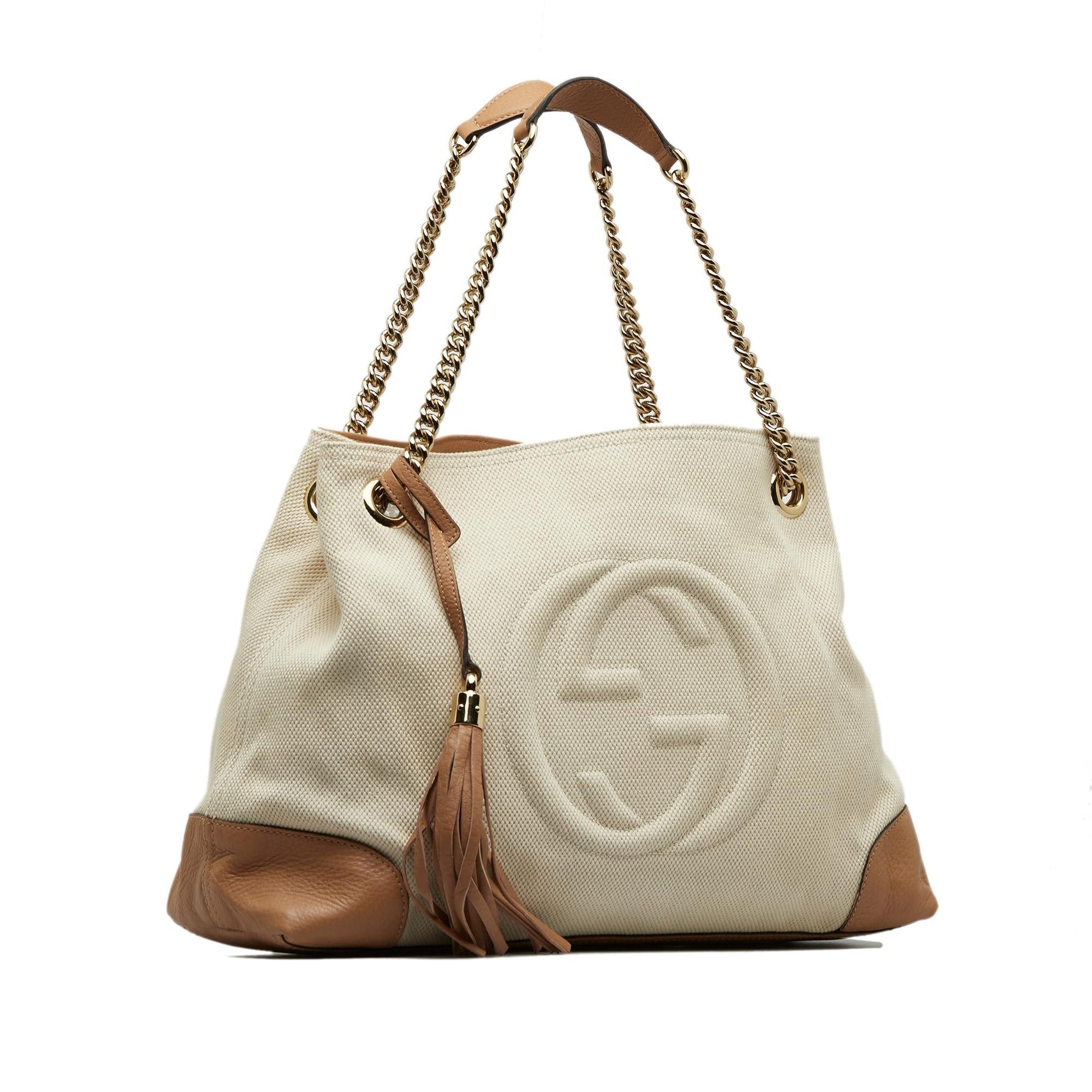 Gucci Chain Canvas Tote