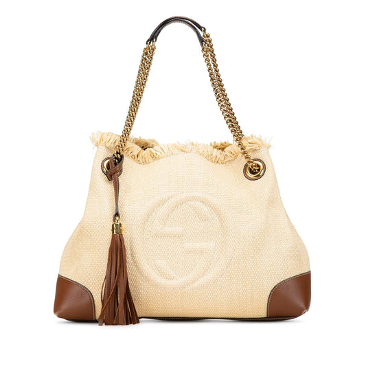 Gucci Medium Canvas Soho Chain Tote (SHG-jgKA4a)