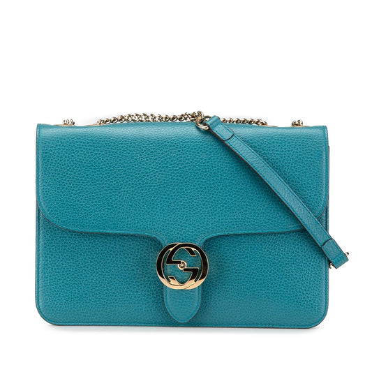 Gucci Medium Dollar Calfskin Interlocking G Crossbody
