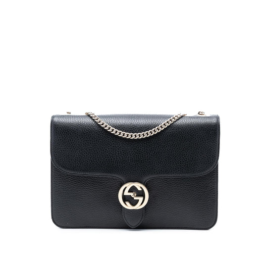 Gucci Medium Dollar Calfskin Interlocking G Crossbody