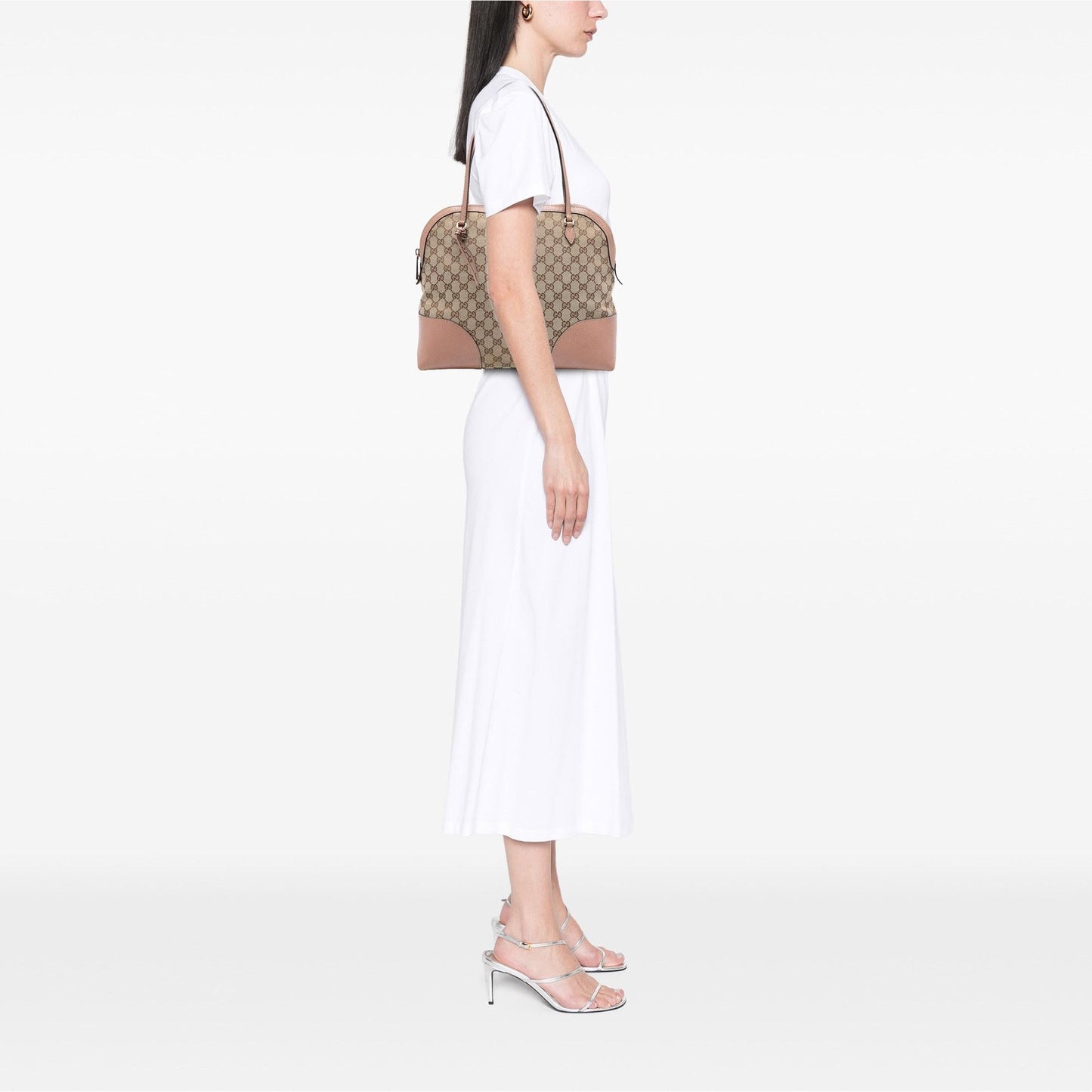 Gucci Medium GG Canvas Bree Dome Tote