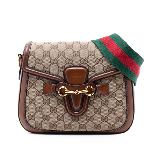 Gucci Medium GG Canvas Lady Web Crossbody