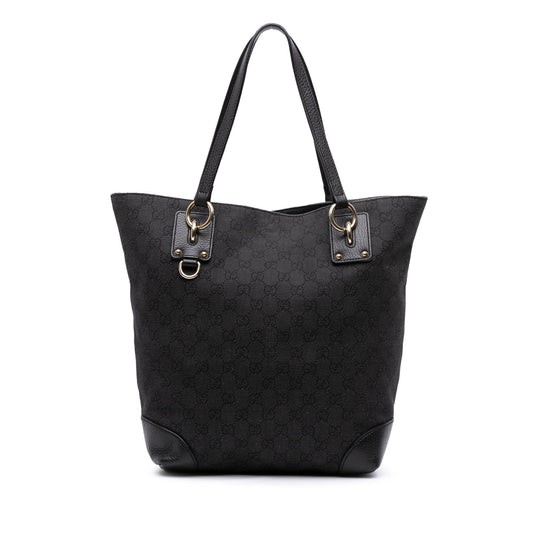Gucci Medium GG Denim Charm Tote