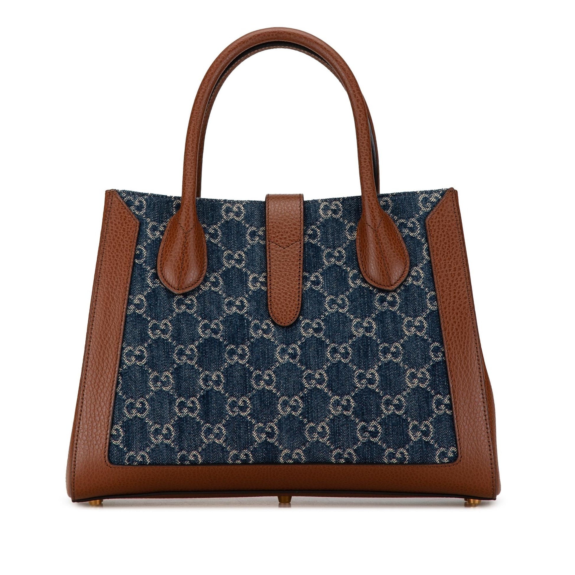 Gucci Medium GG Denim Jackie 1961 Tote (SHG-Um5mCw)
