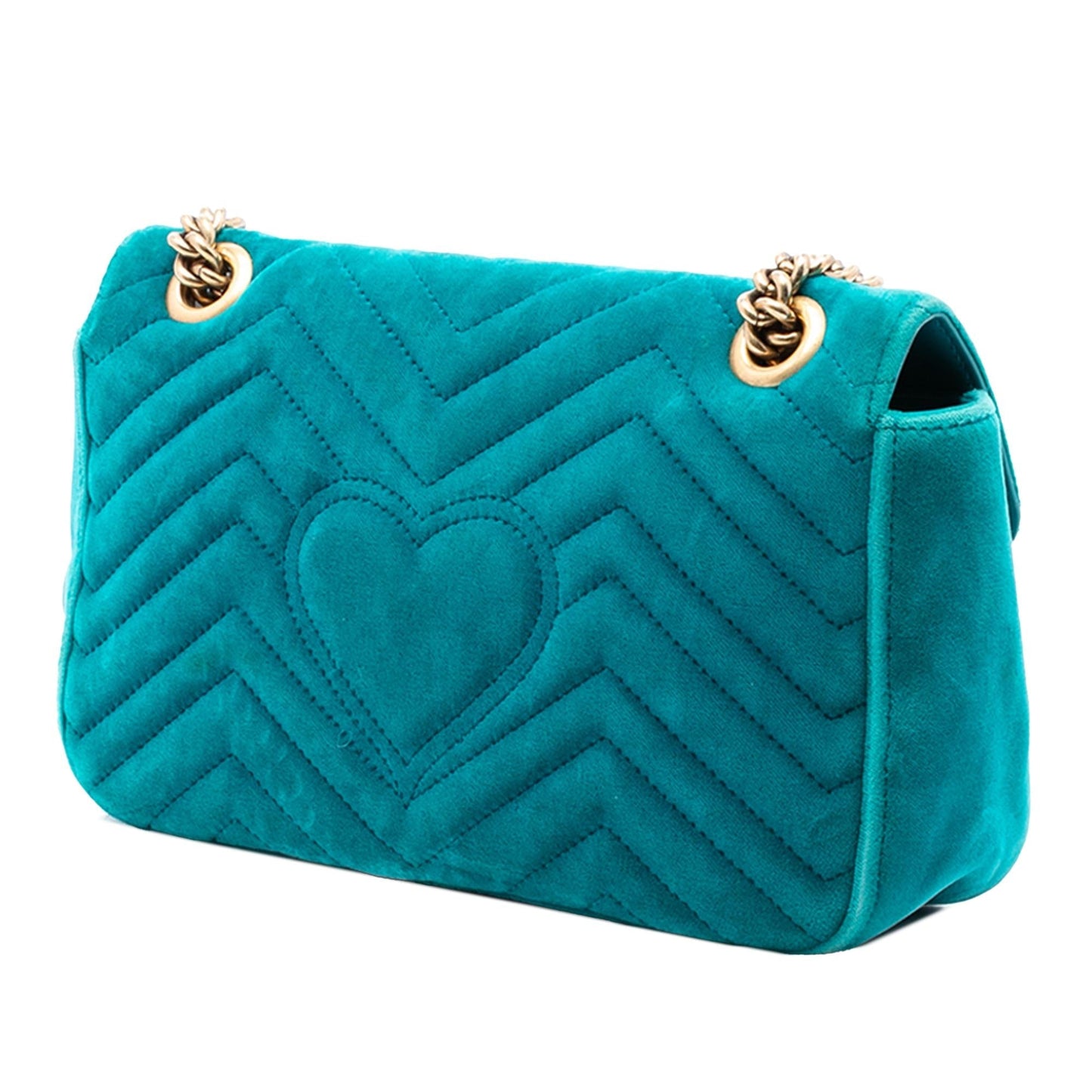 Gucci Medium GG Marmont Matelasse Velvet Shoulder Bag