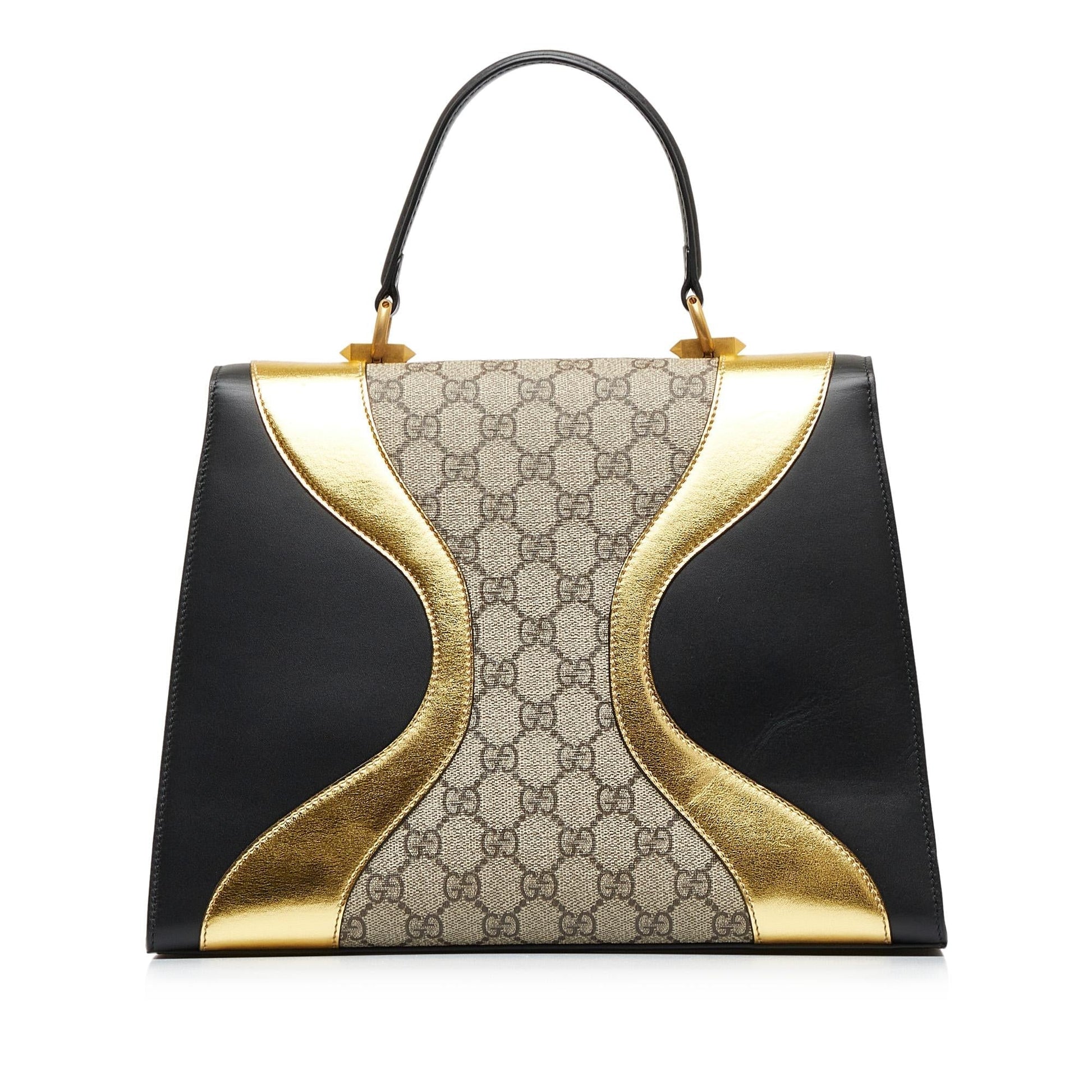 Gucci Canvas Top Handle Shoulder Bag
