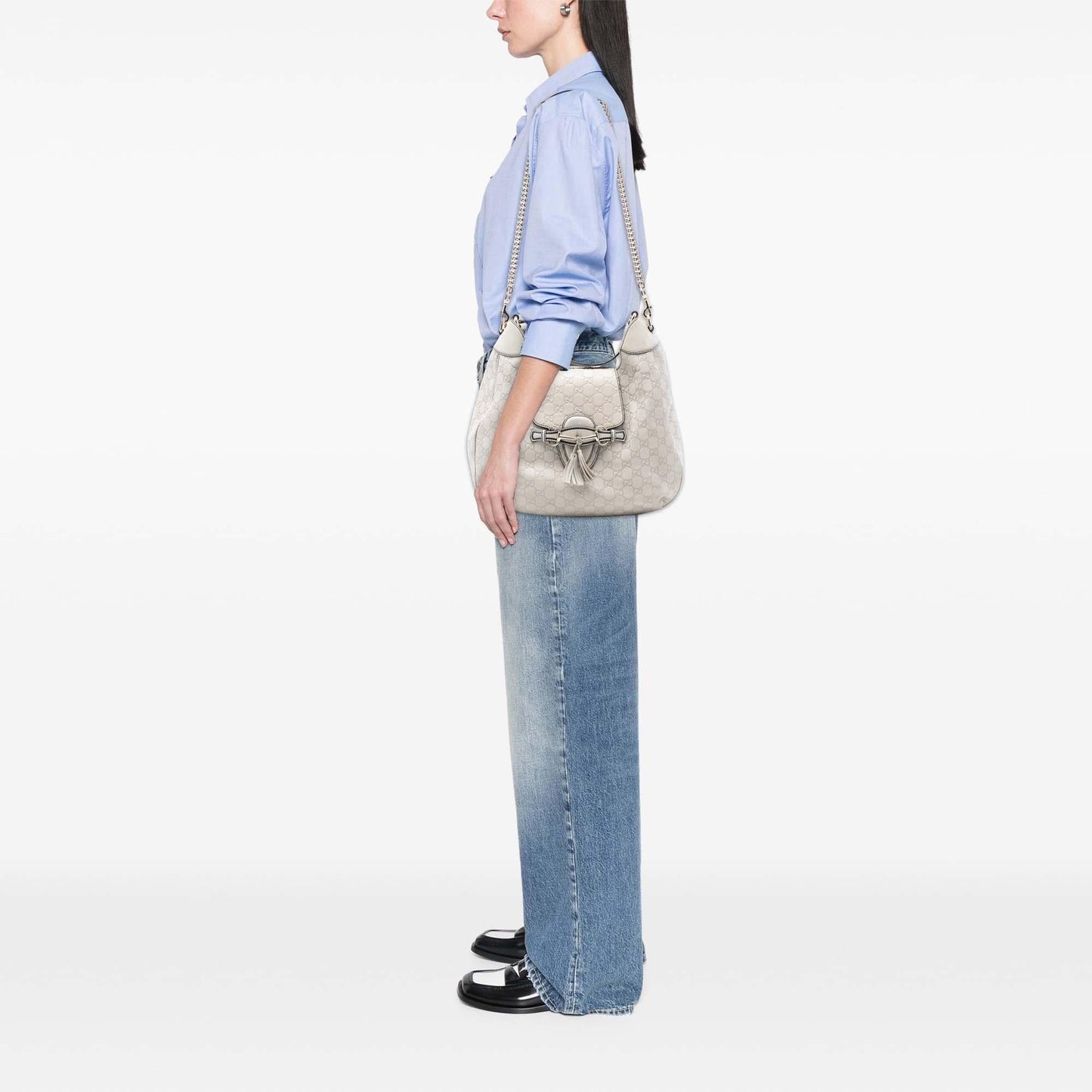 Gucci Medium Guccissima Emily Satchel