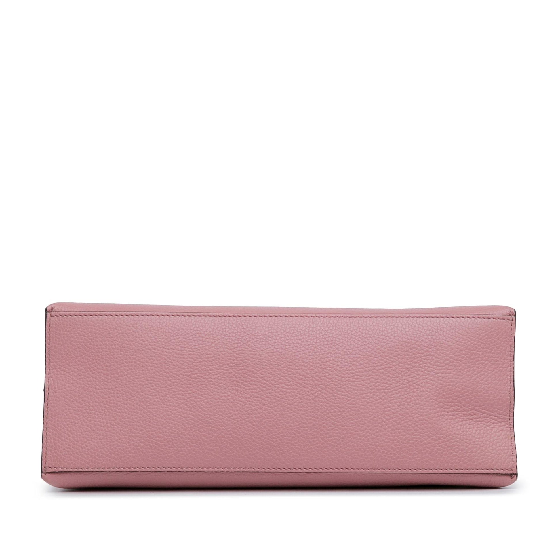 Gucci Medium Leather Bamboo Daily Satchel
