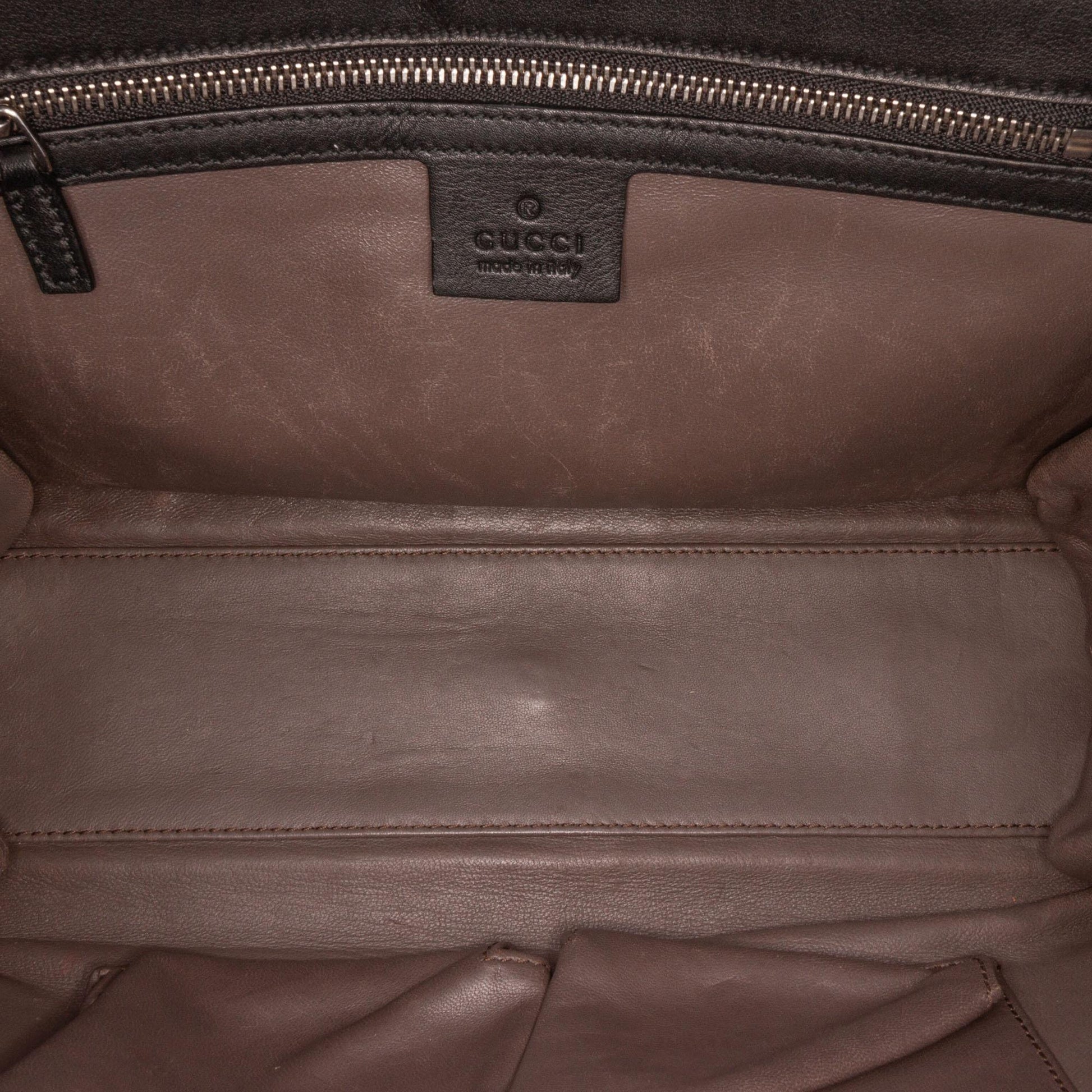 Gucci Medium Leather Dollar Interlocking G Crossbody