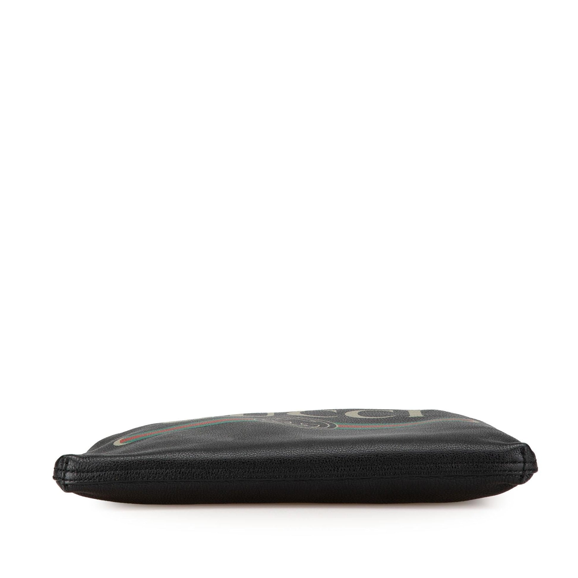 Gucci Medium Leather Logo Portfolio Clutch