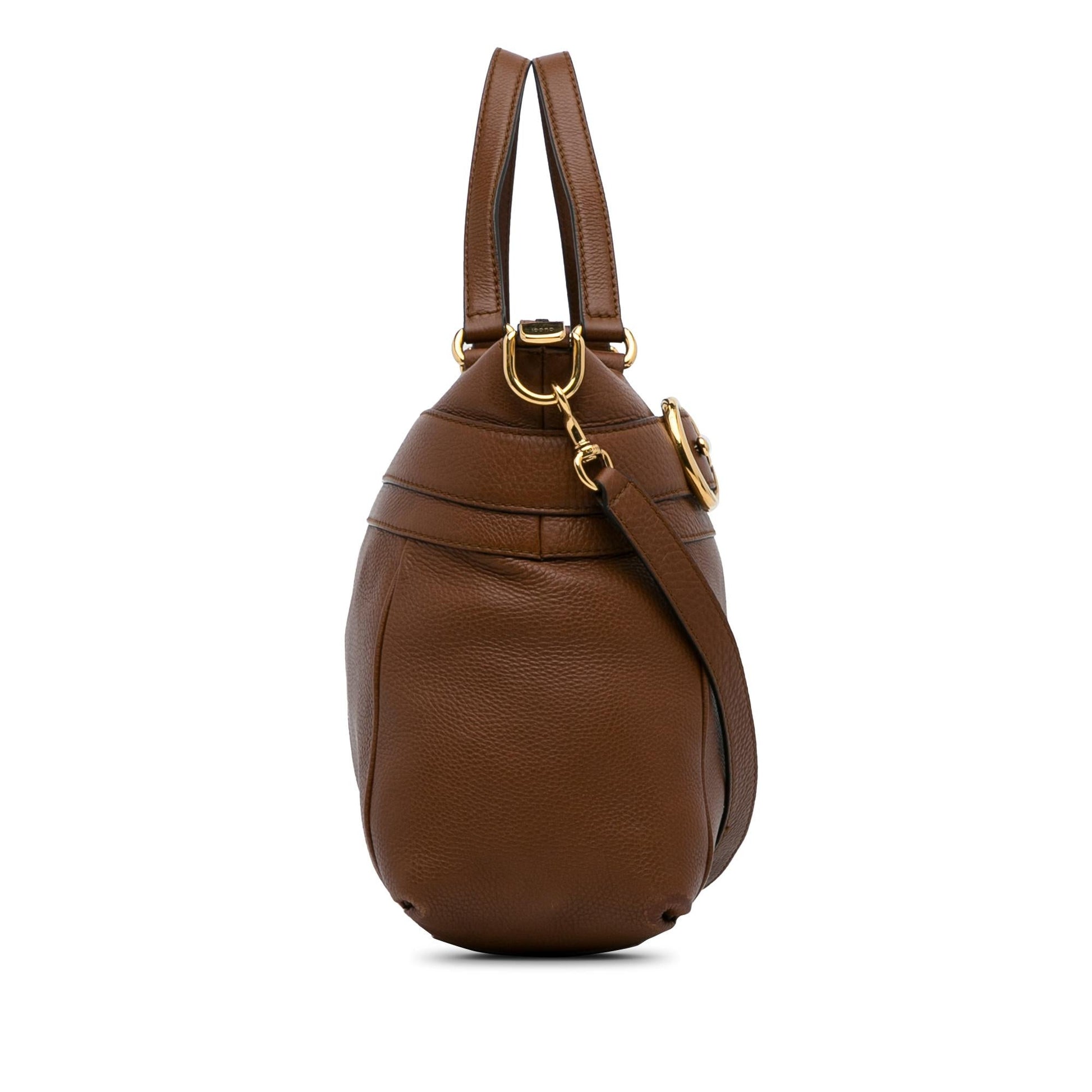Gucci Leather Top Handle Shoulder Bag