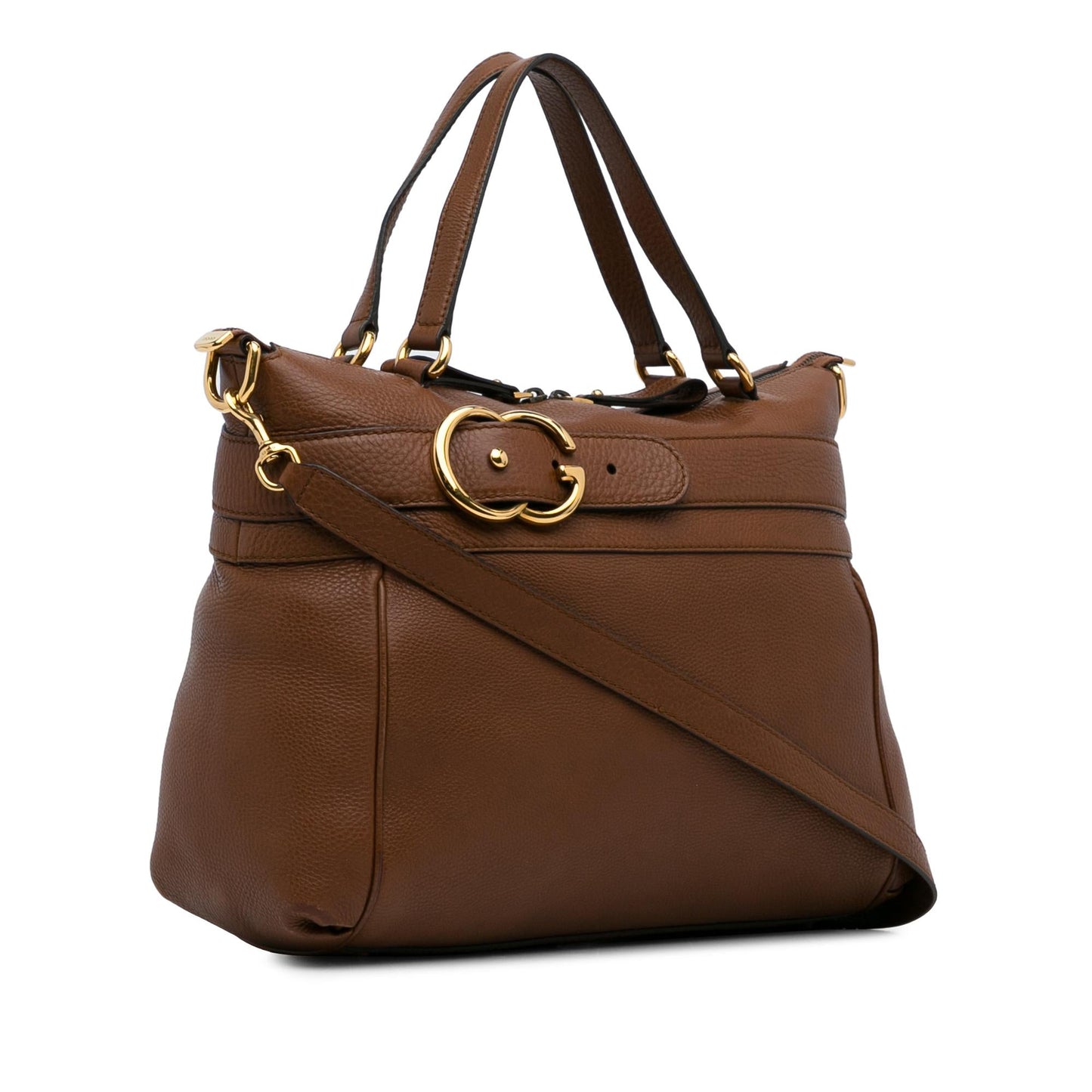 Gucci Leather Top Handle Shoulder Bag